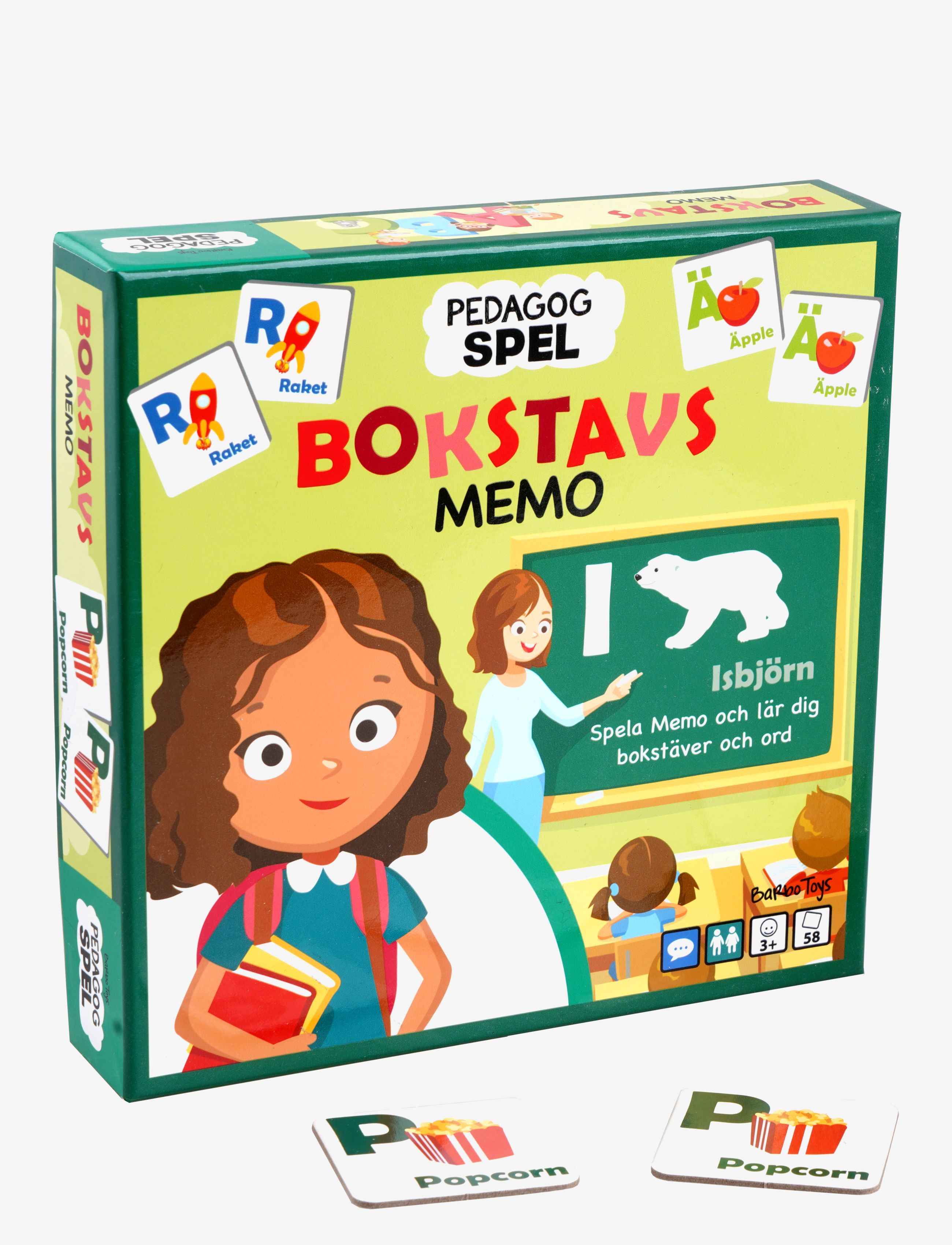 BARBO Spielzeug Pussel Pedagog - Bokstavs Memo (Se) Patterned - SWEDISH - Kinder