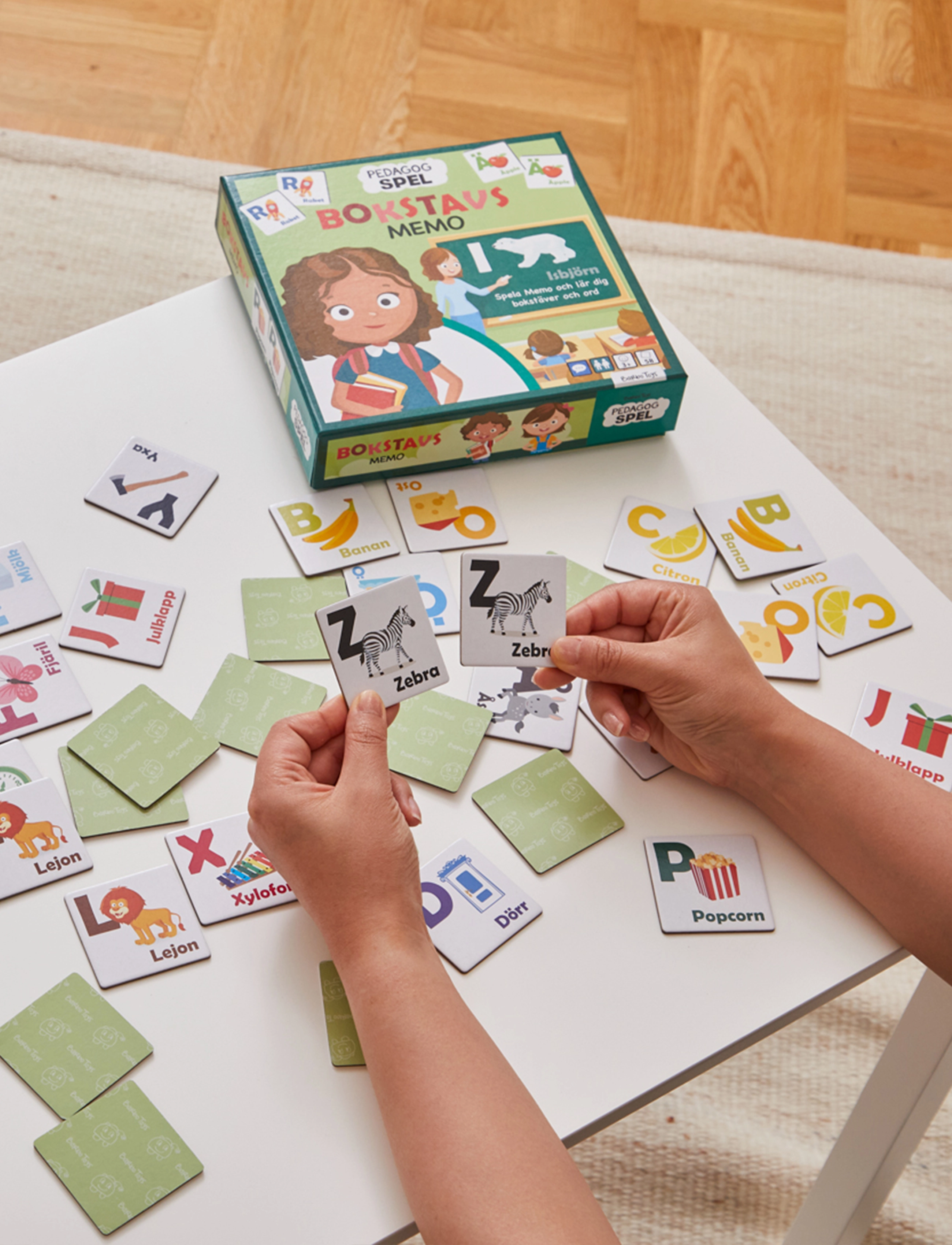 Barbo Toys Pussel Pedagog Bokstavs Memo (Se), Børn, Memory, Multi/mønstret, Str: SWEDISH