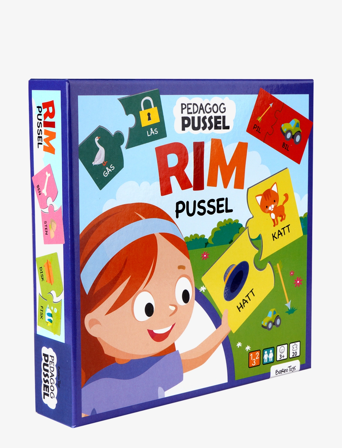 Barbo Toys Pussel Pedagog - Rime Puzzle (SE) - 4 for 3 - MULTIPLE COLOR / multi