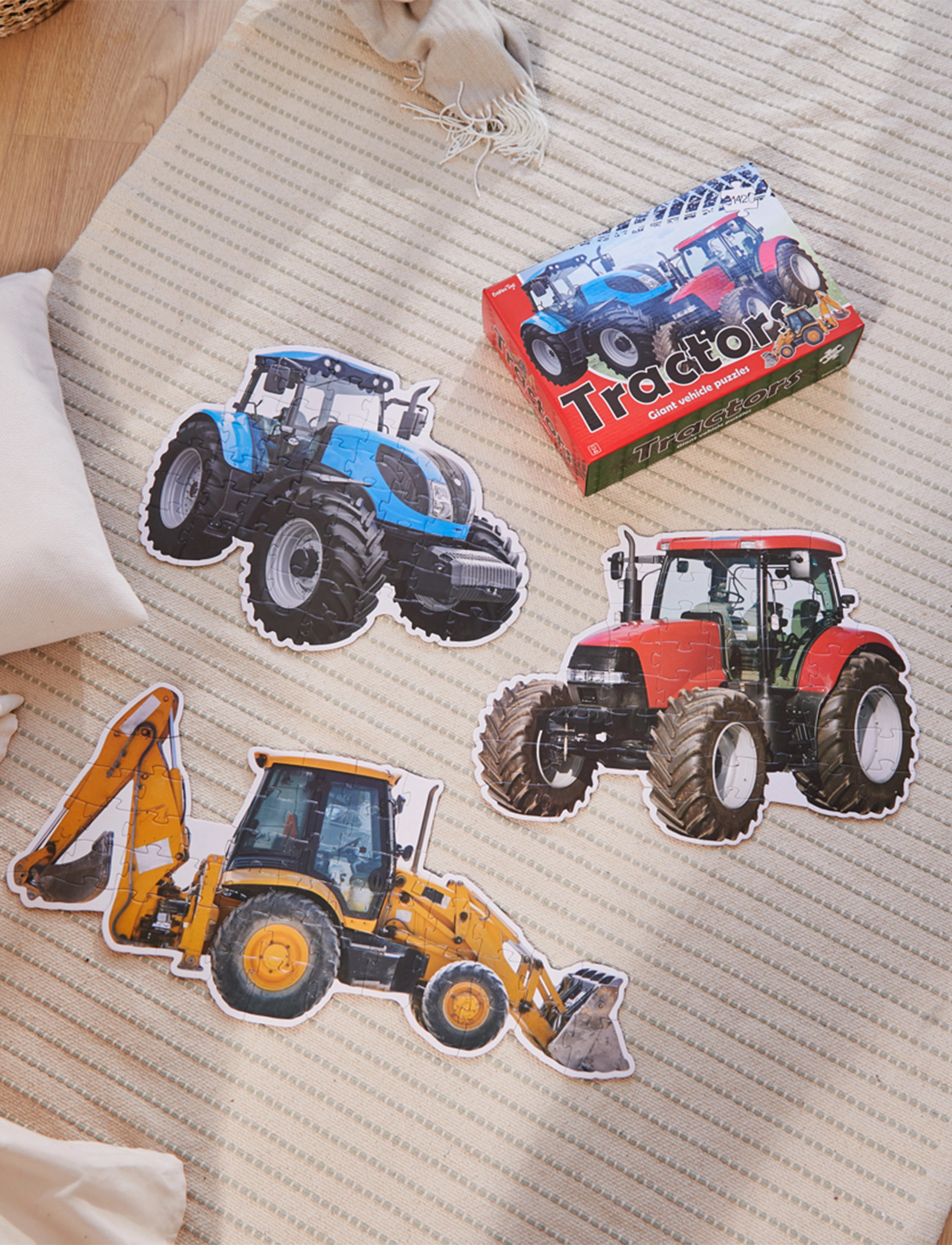 Barbo Toys - Giant Floor Puzzle with Tractor - multi - 0