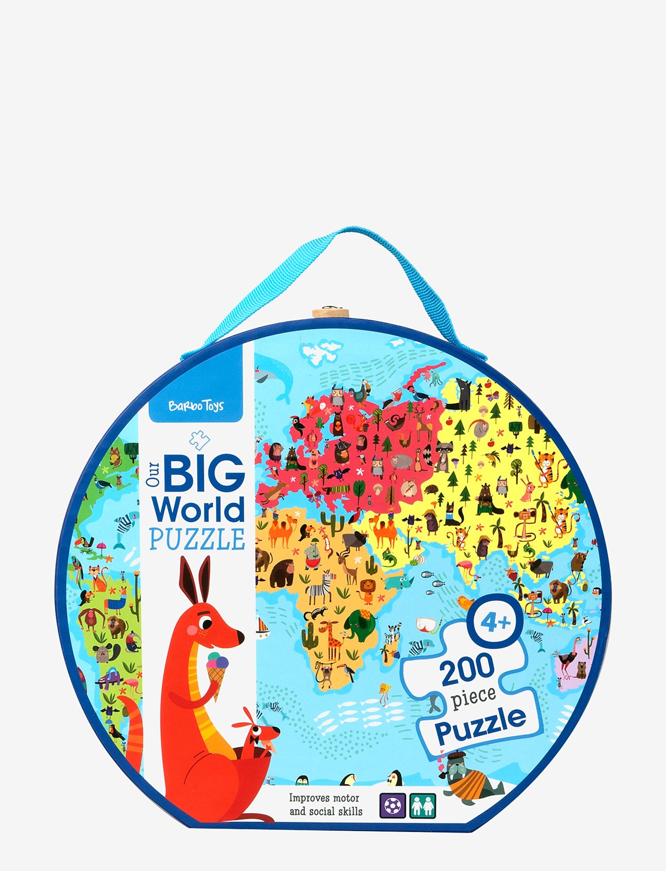Barbo Toys - Our Big World Puzzle, 200 pcs in a suitcase. Where does the Animals live? - klassiske puslespill - multiple color - 2
