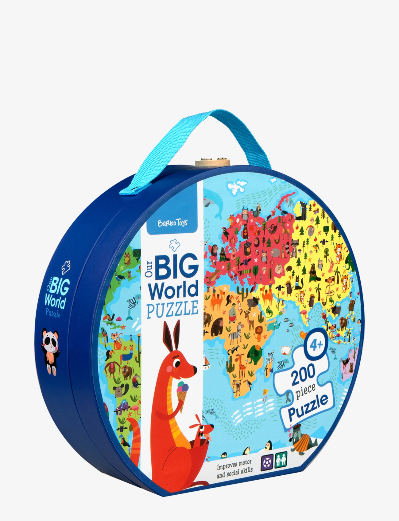 Barbo Toys - Our Big World Puzzle, 200 pcs in a suitcase. Where does the Animals live? - klassiske puslespil - multiple color - 3