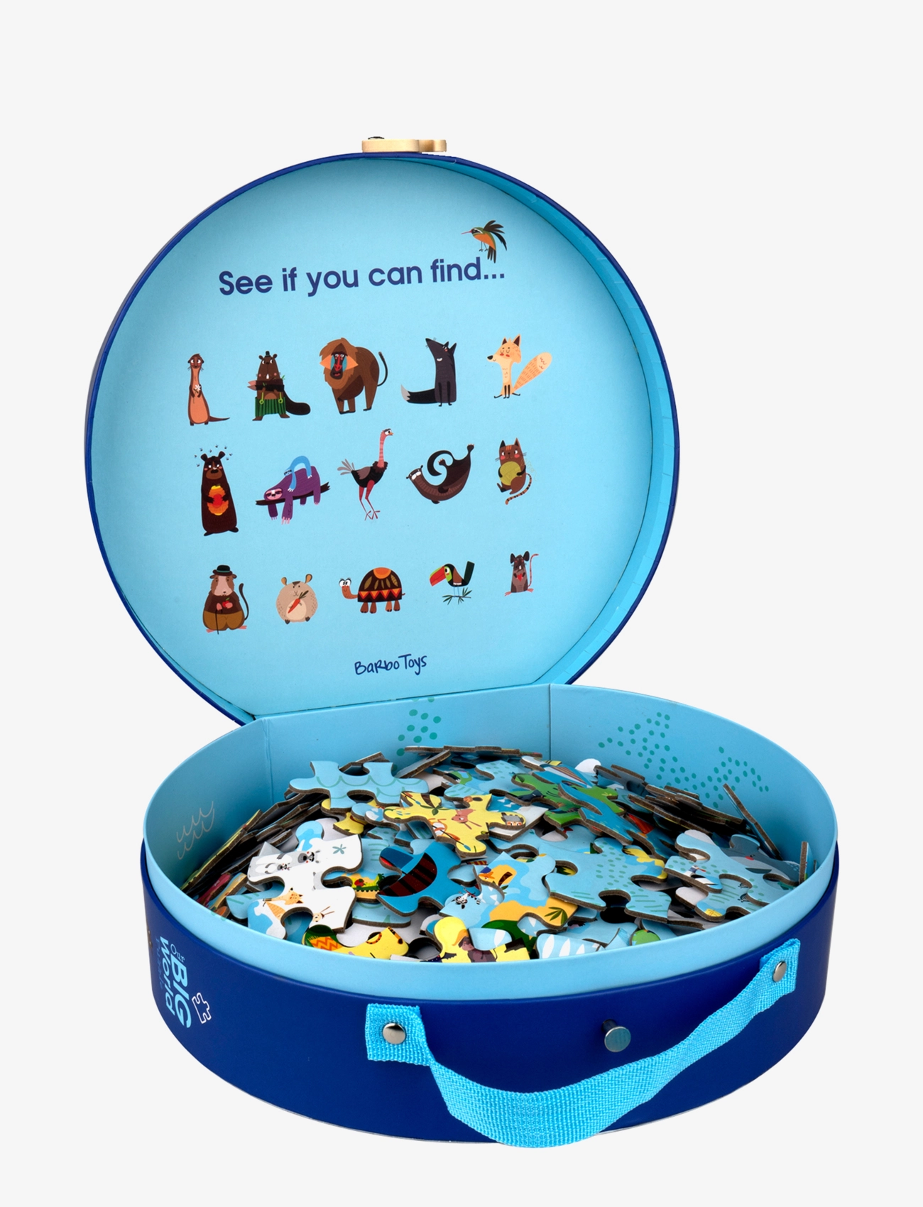 Barbo Toys - Our Big World Puzzle, 200 pcs in a suitcase. Where does the Animals live? - klassiske puslespil - multiple color - 4