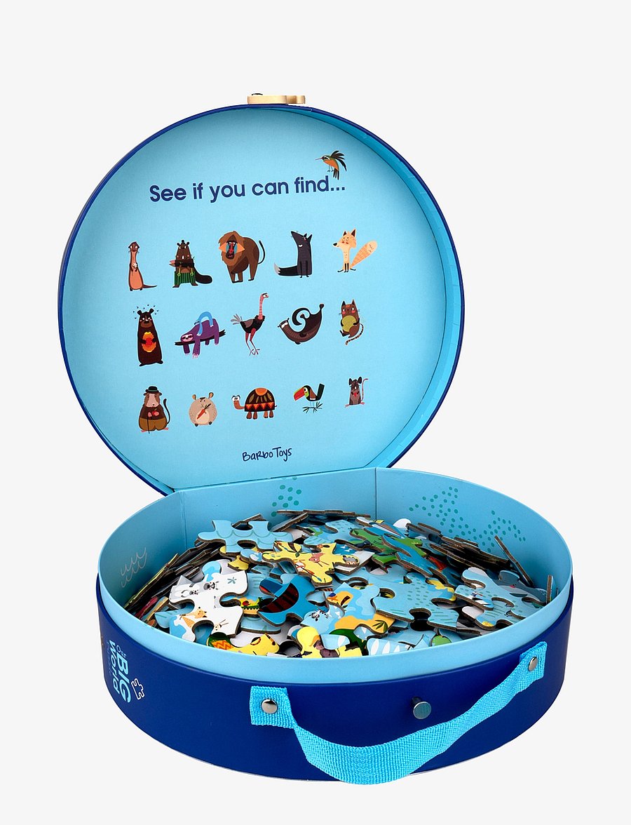 Barbo Toys - Our Big World Puzzle, 200 pcs in a suitcase. Where does the Animals live? - klassísk púsl - multiple color - 4