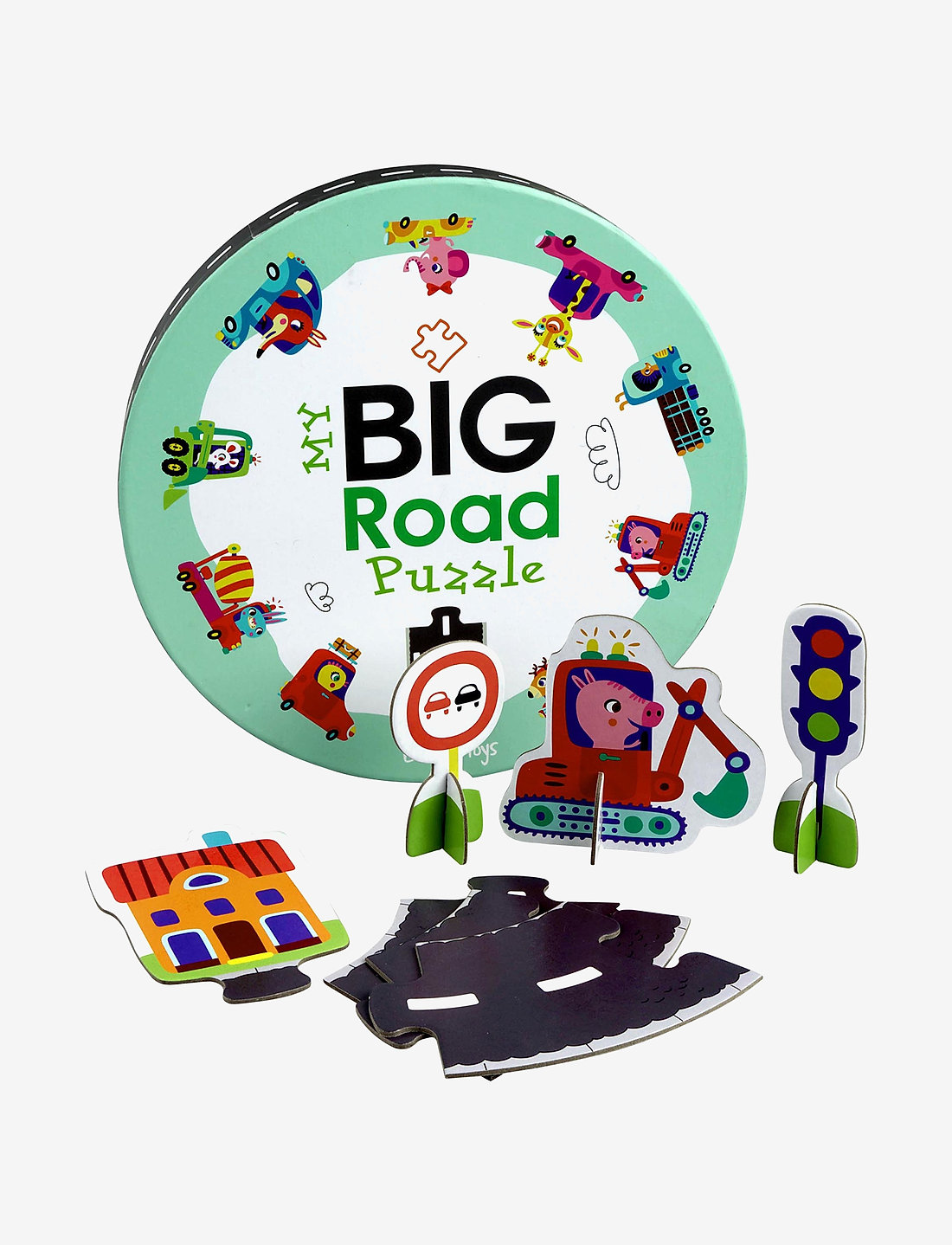 Barbo Toys - My Big Road Puzzle - puzzle - multiple color - 1