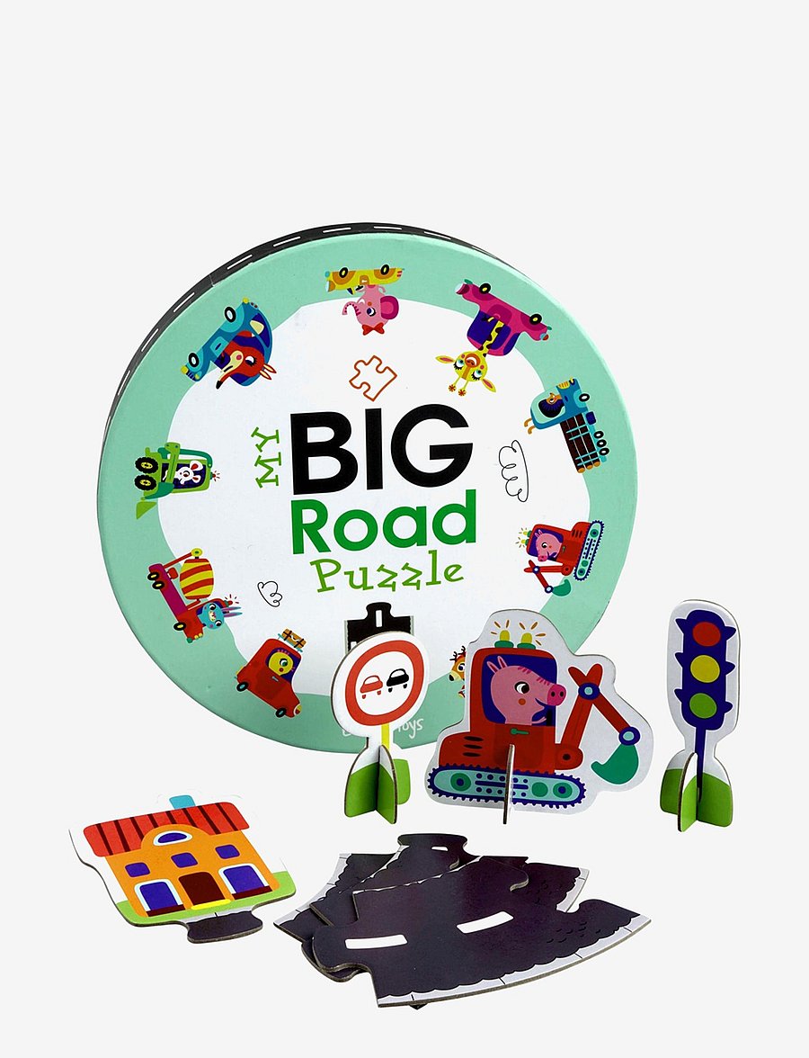 Barbo Toys - My Big Road Puzzle - puzzle - multiple color - 1