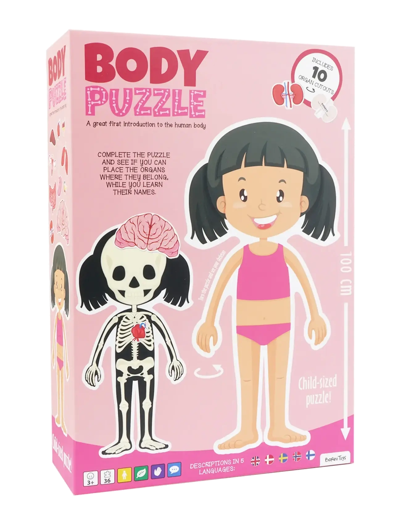 BARBO Spielzeug Body Puzzle - Mädchen - Floor Puzzle Patterned - One Size - Kinder
