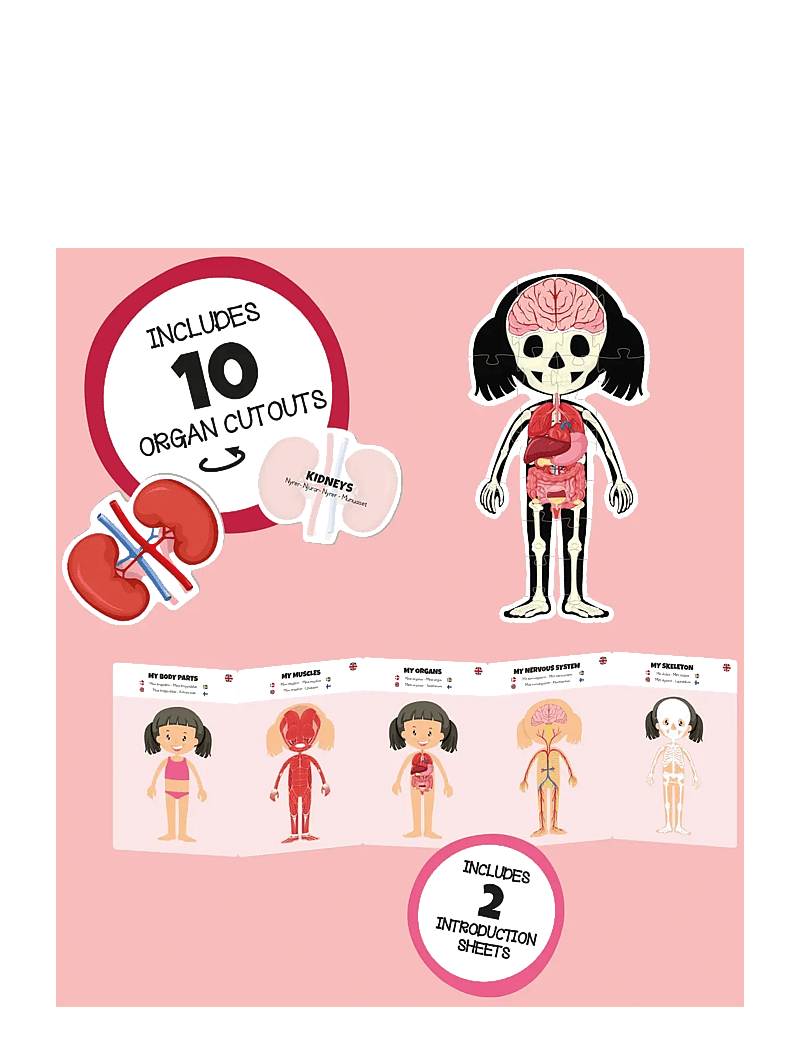 Barbo Toys - Body Puzzle - Girl - Floor Puzzle - pädagogische spiele - multiple color - 2