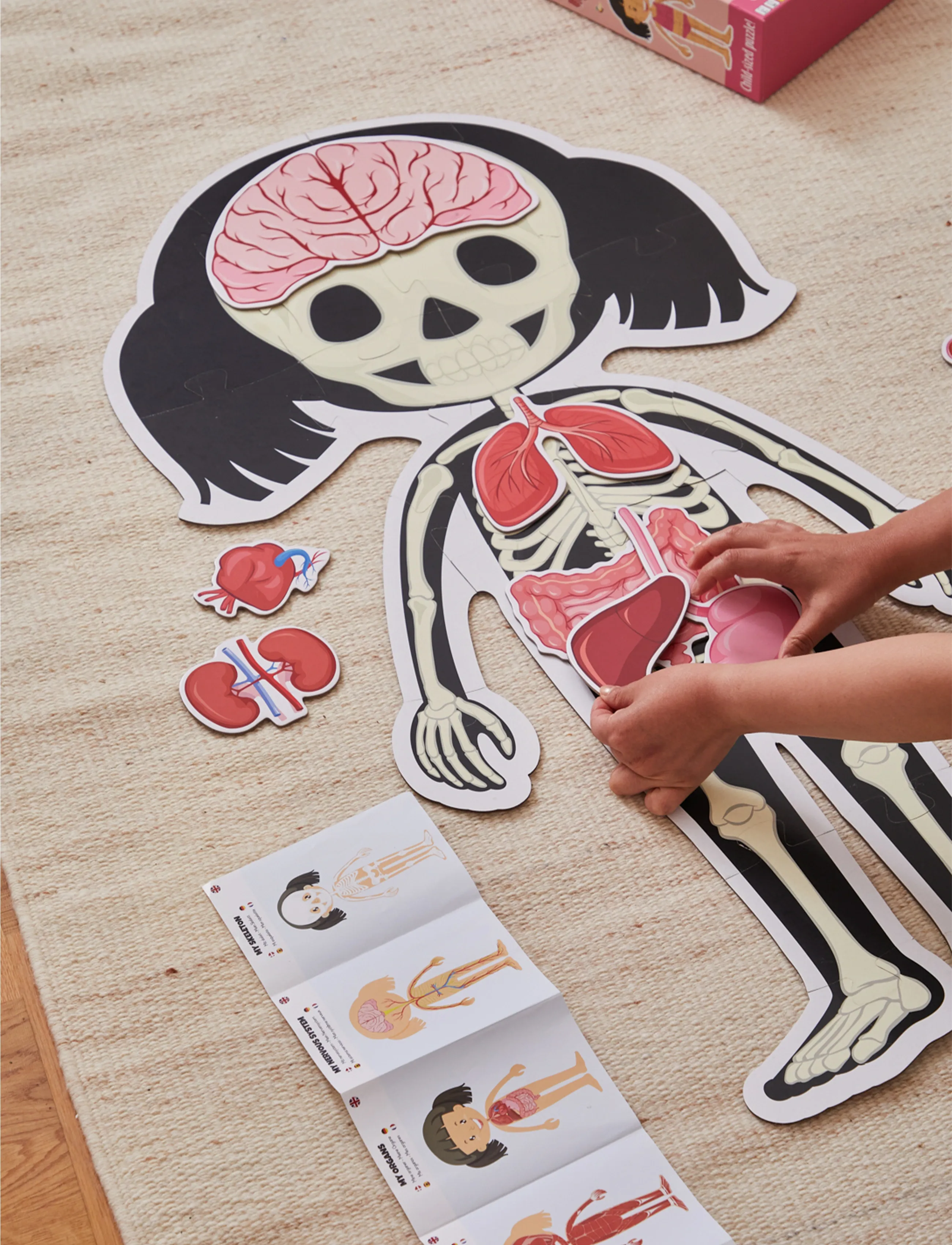 Barbo Spielzeug Body Puzzle Girl Floor Puzzle, One Size, Games, Mehrfarbig/gemustert - Educational Kinder