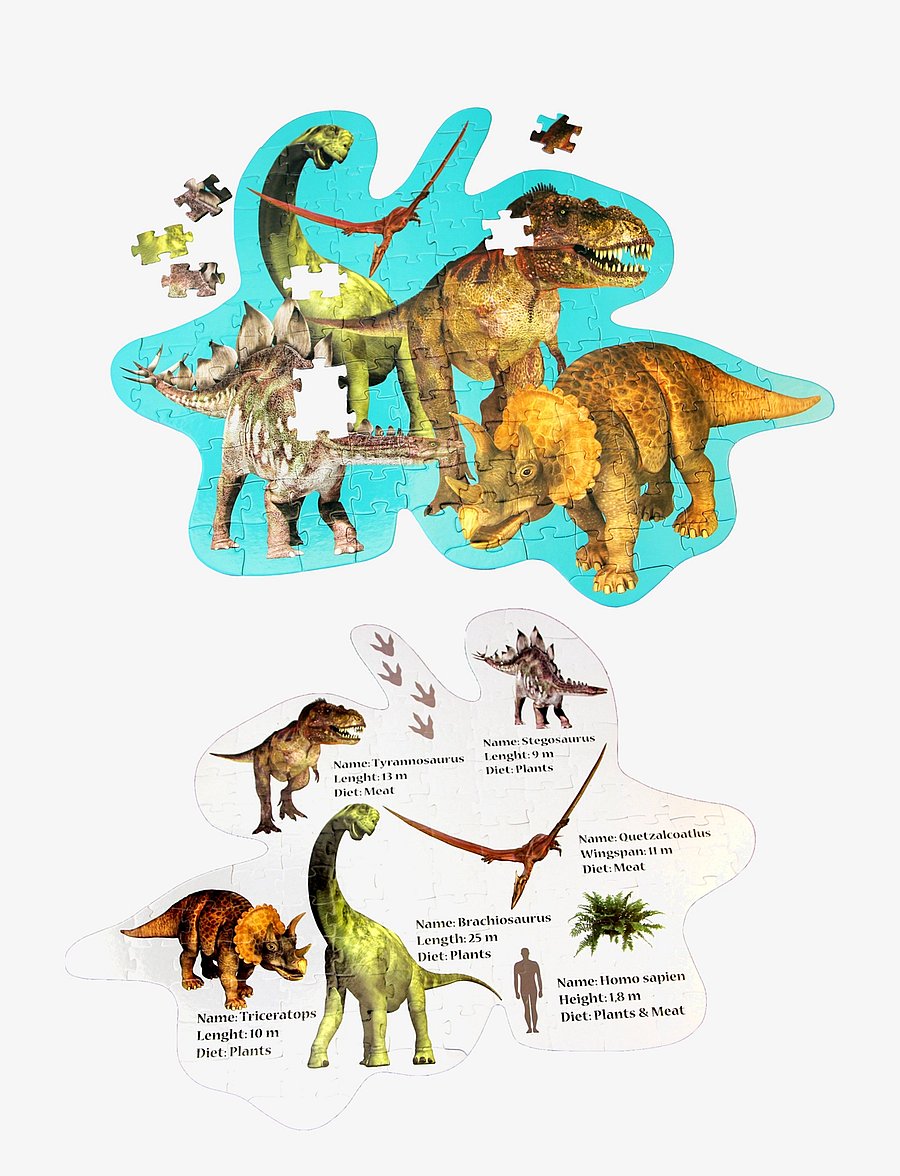 Barbo Toys - Floor Puzzle Dino - pusled - multiple color - 3