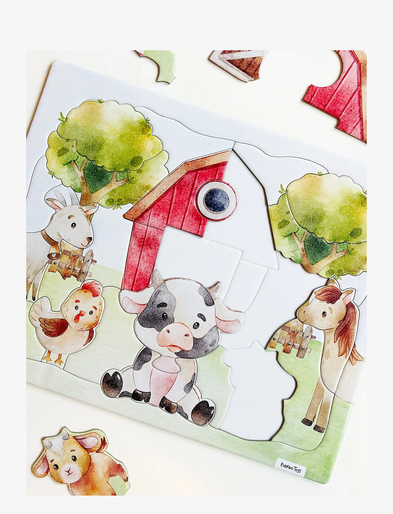 Barbo Toys - Frame Cardboard Puzzle - Farm - klasyczne puzzle - multiple color - 1