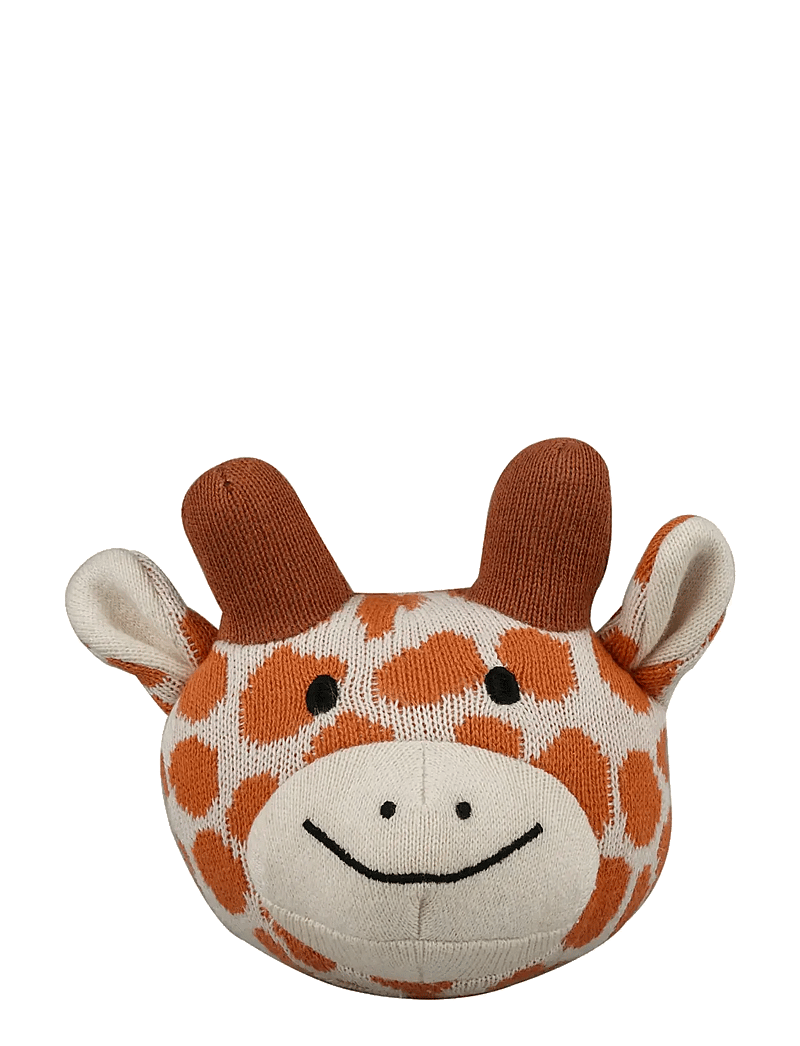 Barbo Toys - Knitted Balls with a Bell - Giraf - pehmed loomad - multiple color - 1