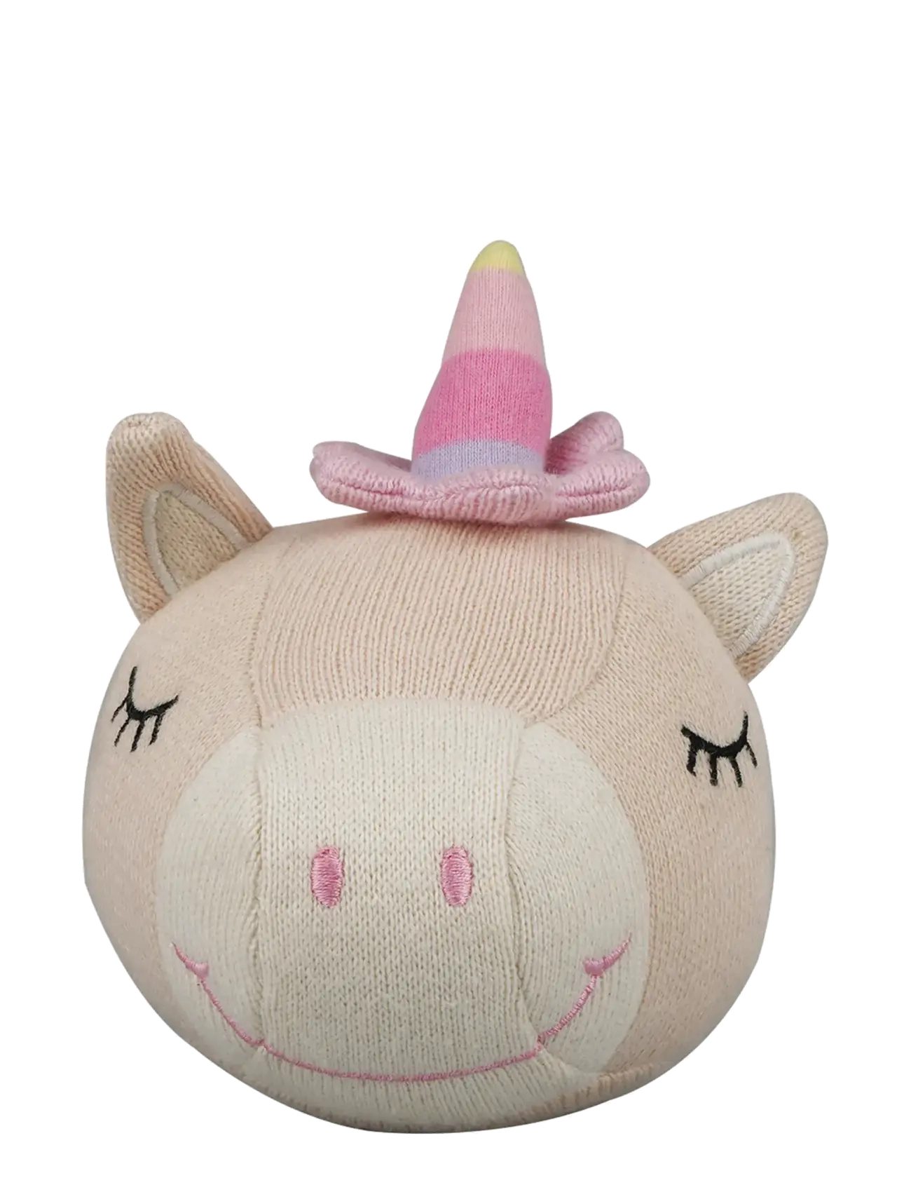 BARBO Spielzeug Strick Balls With A Bell - Unicorn Pink - One Size - Kinder