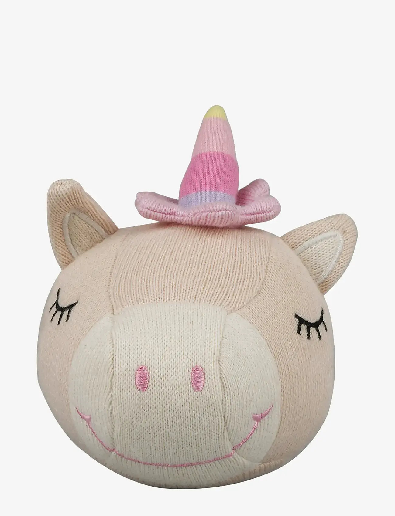 Barbo Toys - Knitted Balls with a Bell - Unicorn - tøjdyr - multiple color - 1