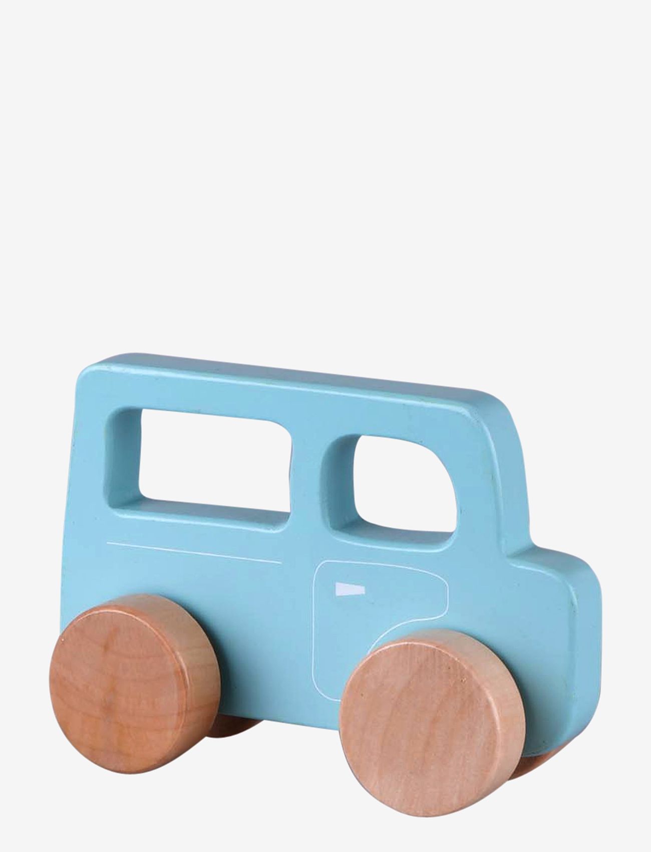 Barbo Toys - Small wooden car - light blue - dragleksaker - multiple color - 1