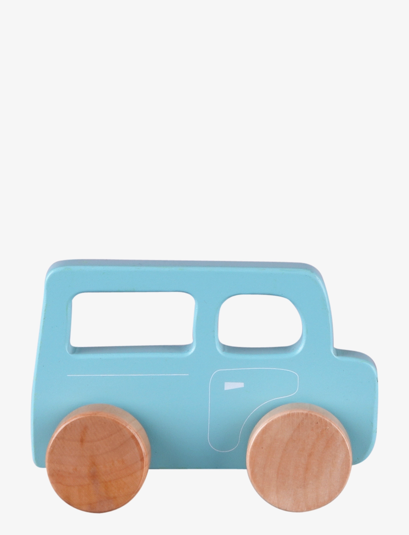 Barbo Toys - Small wooden car - light blue - multiple color - 1