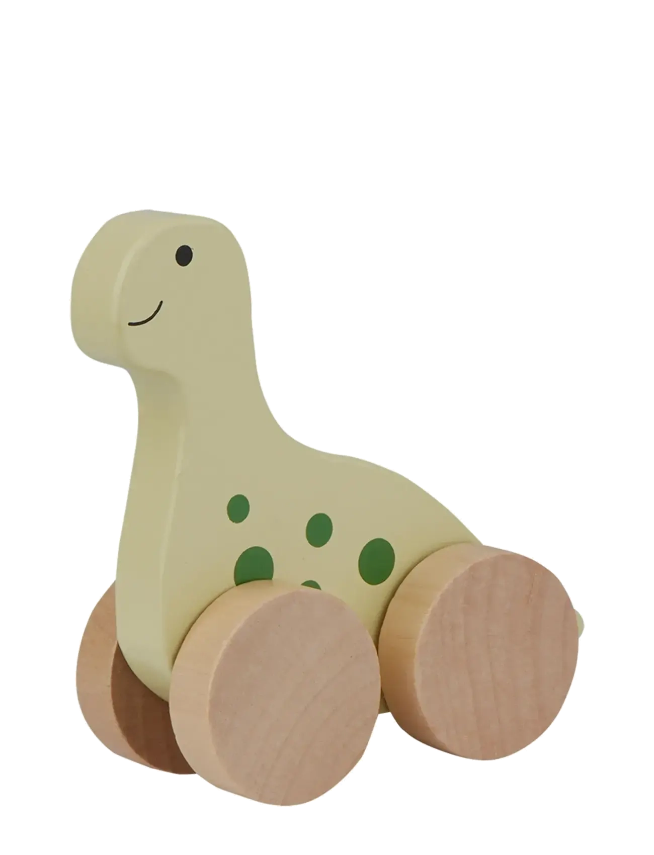 BARBO Spielzeug Wooden Dino On Wheel Grün - One Size - Kinder