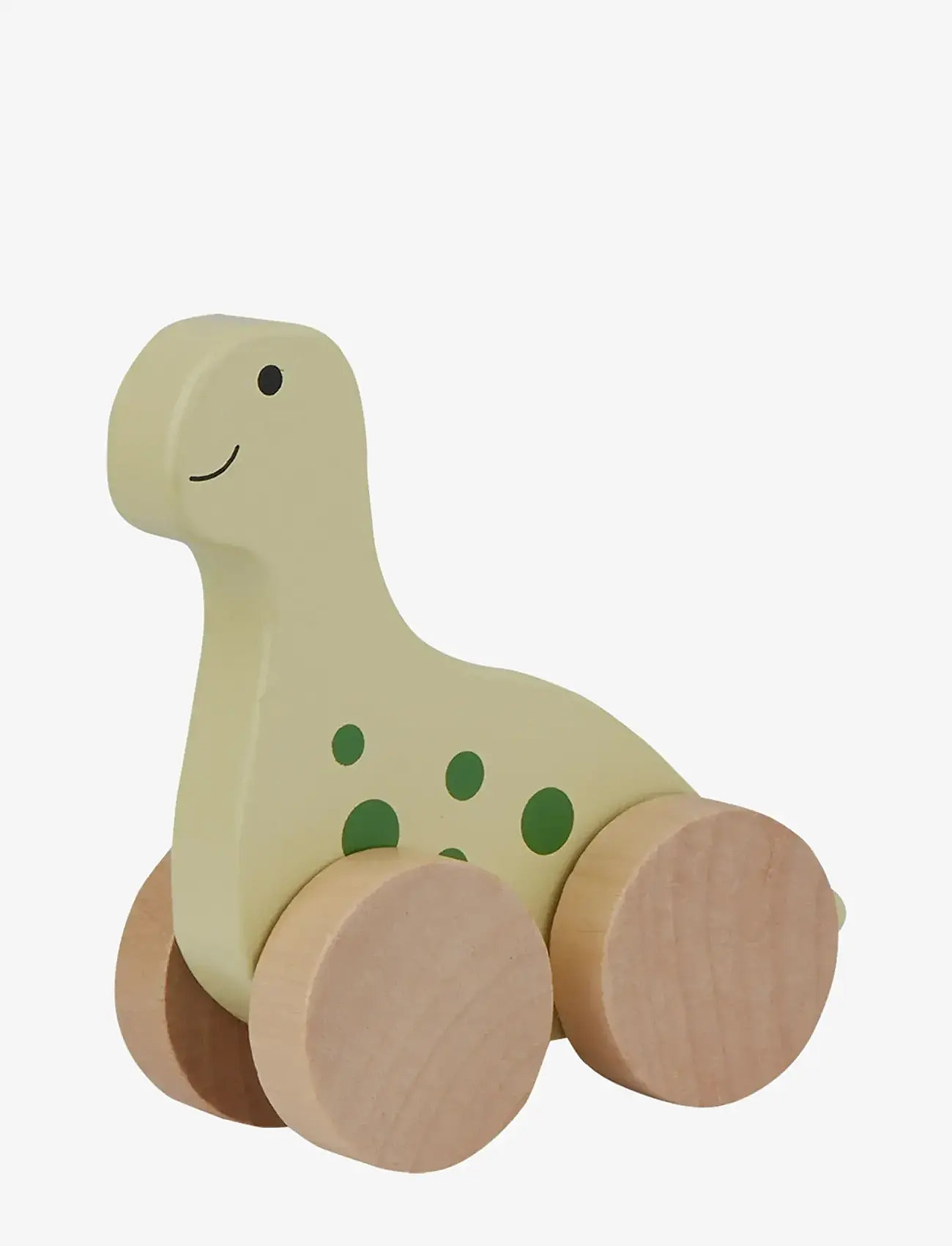 Barbo Toys - Wooden Dino on Wheel - holzfiguren - green - 1