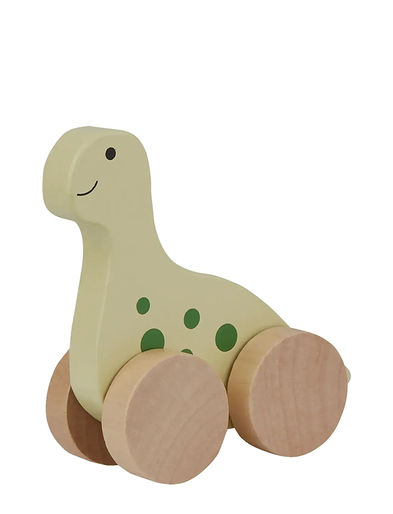 Barbo Toys - Wooden Dino on Wheel - holzfiguren - green - 1
