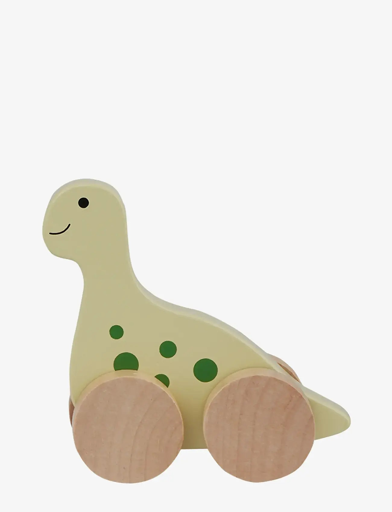 Barbo Toys - Wooden Dino on Wheel - holzfiguren - green - 2