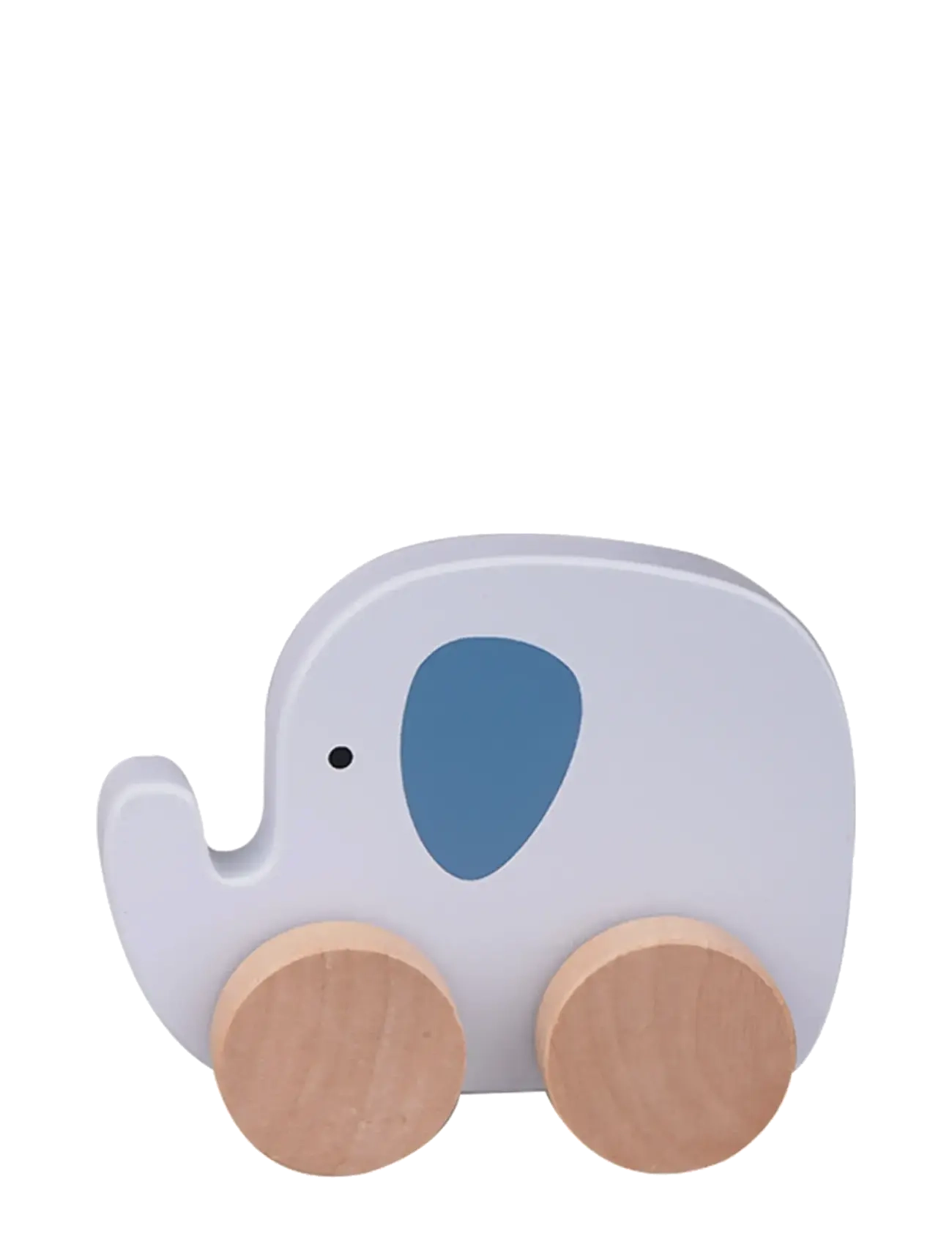Barbo Toys - Wooden Elephant on Wheel - leikfangasett & fígúrur - blue - 2