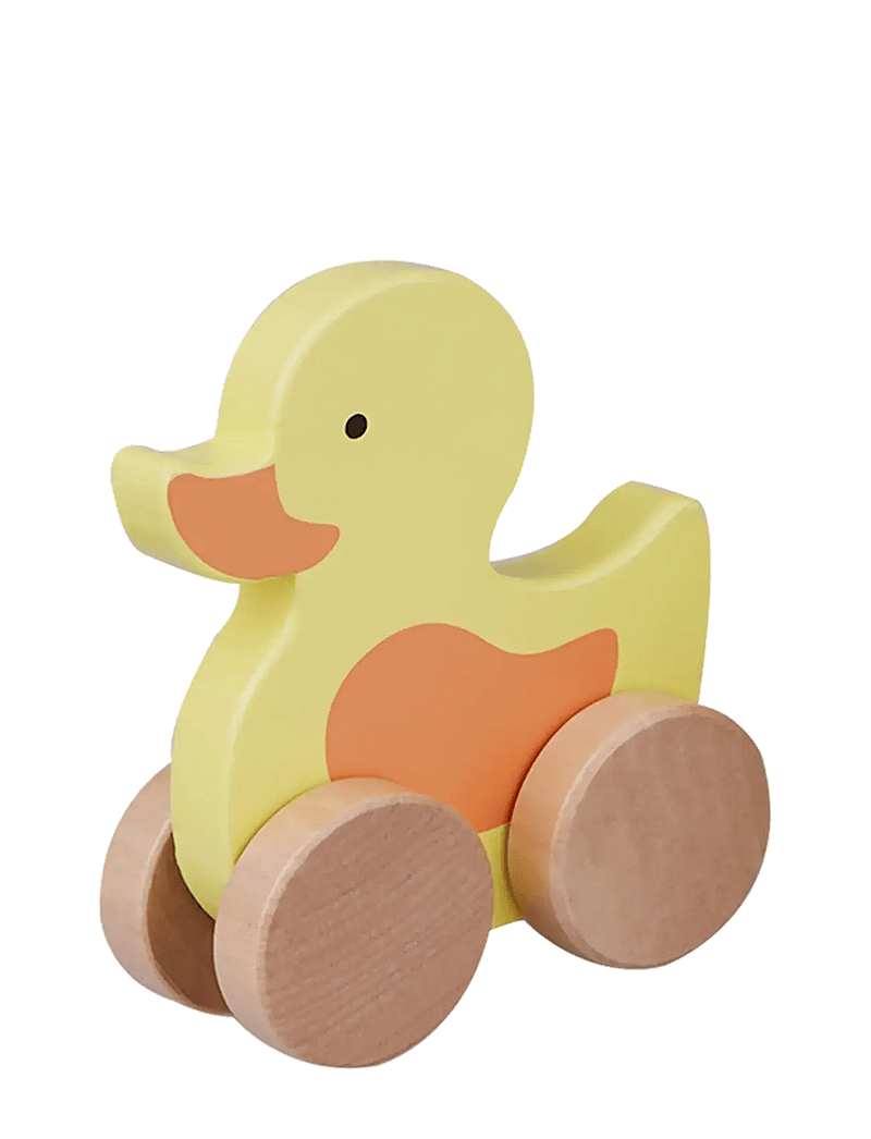 Barbo Toys - Wooden Duck on Wheel - geschenke unter chf 30 - yellow - 0
