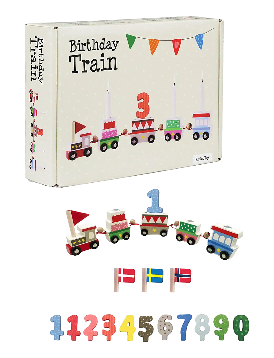 Barbo Toys - Birthday Train Scandinavia - (SE, NO and DK flag) - züge - multiple color - 1