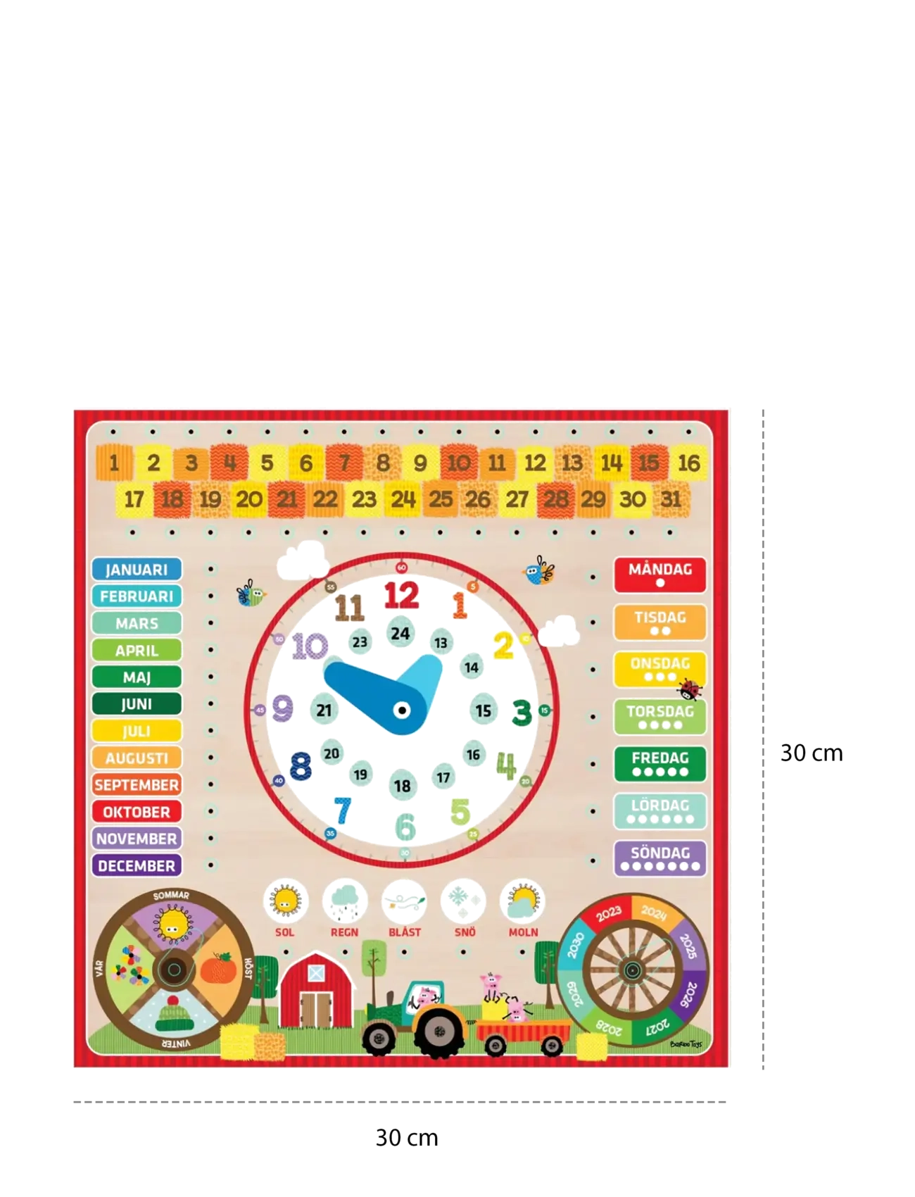 Barbo Toys - Children's Learning Calendar - Wacky Wonders - FCS - Swedish - calendriers et carnets - 1016 - 2