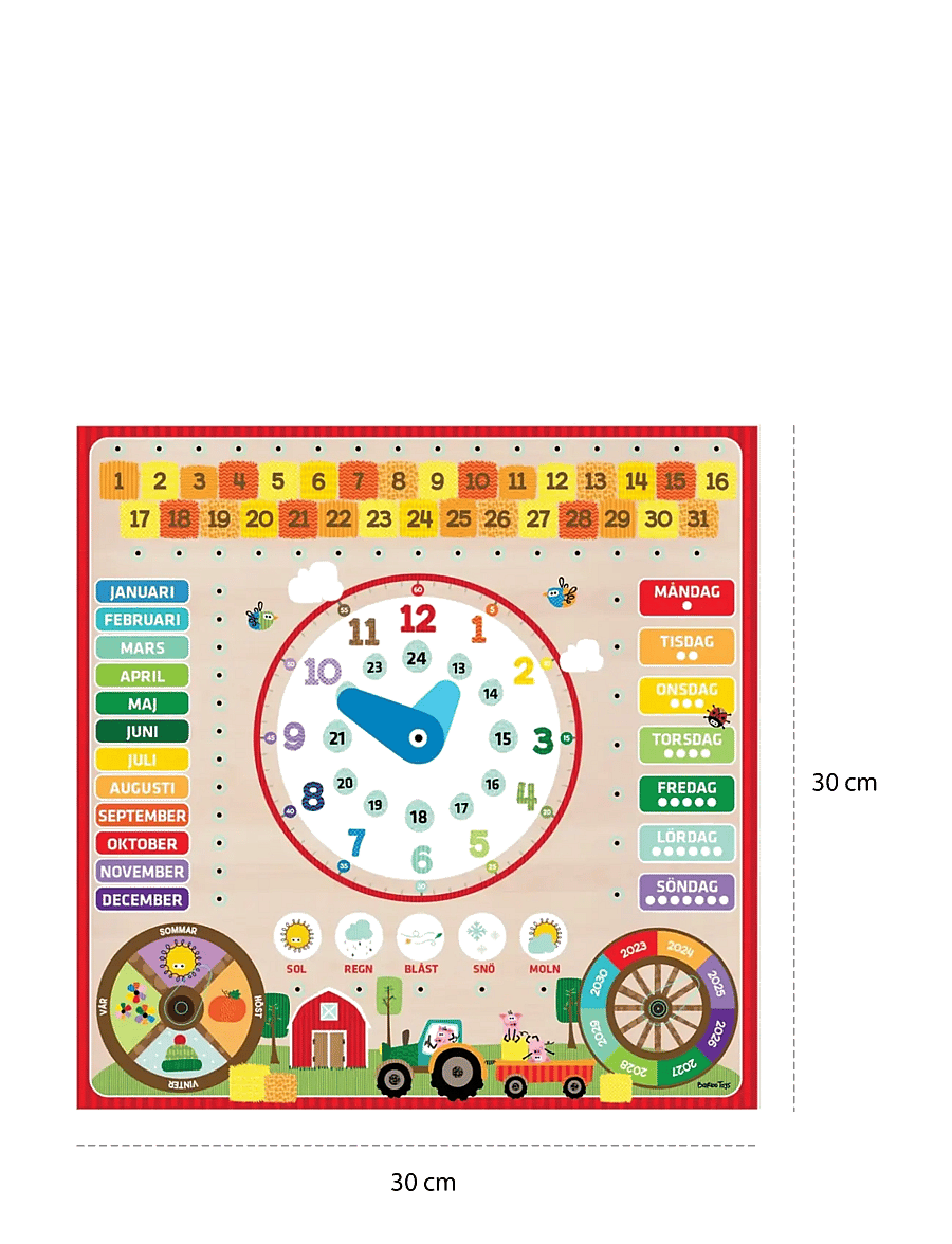 Barbo Toys - Children's Learning Calendar - Wacky Wonders - FCS - Swedish - calendriers et carnets - 1016 - 2