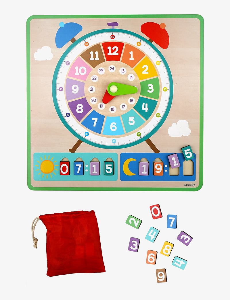 Barbo Toys - Wacky Wonders - Wooden Clock board - aktive spiele - 1016 - 0