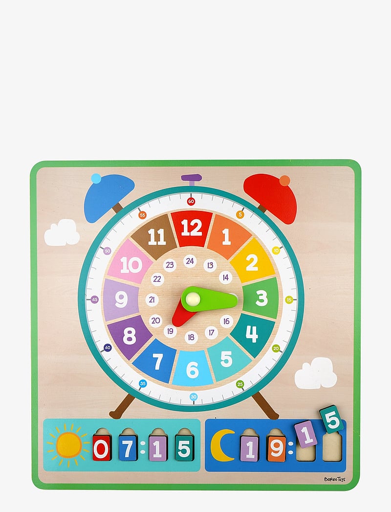 Barbo Toys - Wacky Wonders - Wooden Clock board - aktive spiele - 1016 - 1