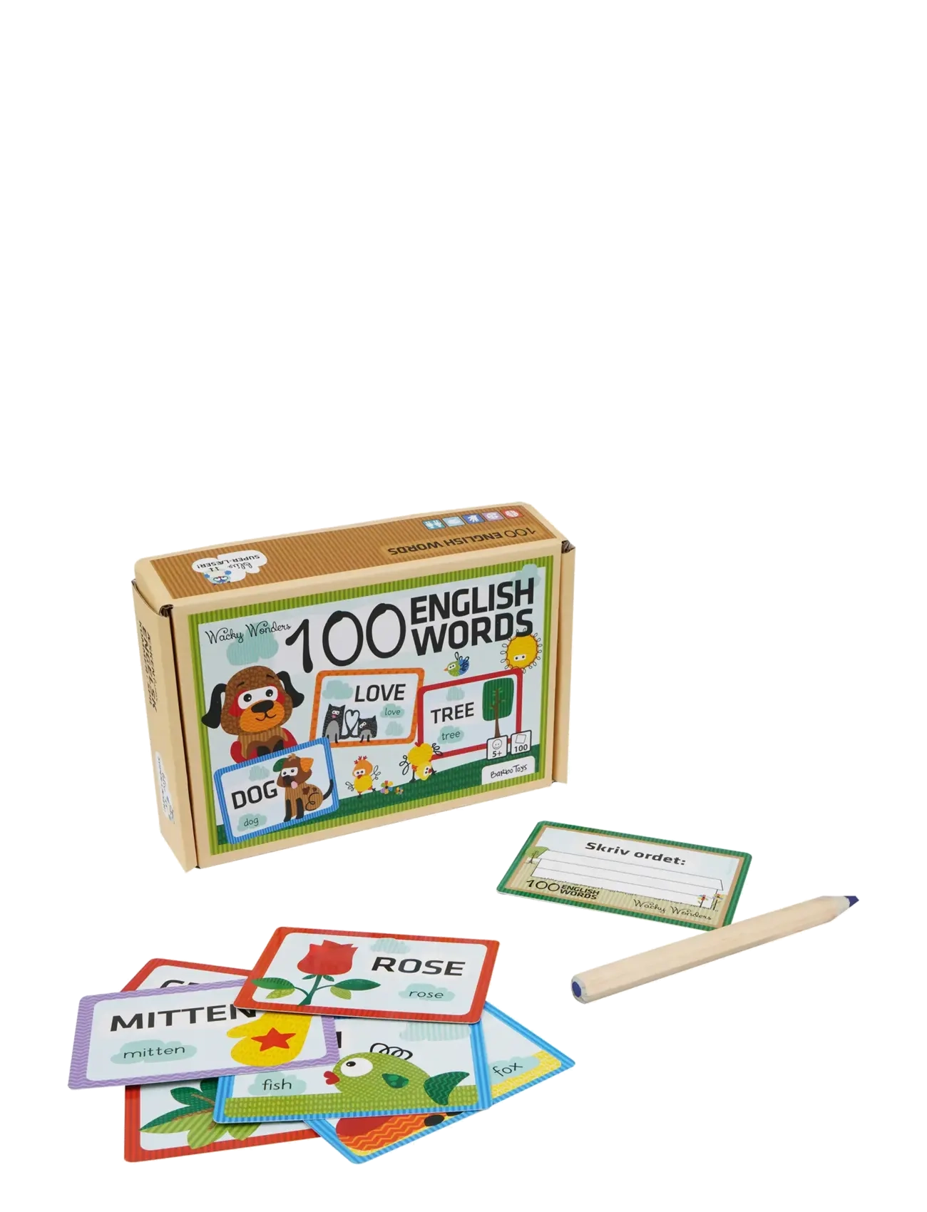 BARBO Spielzeug Wacky Wonders - Learn 100 English Words Patterned - One Size - Kinder