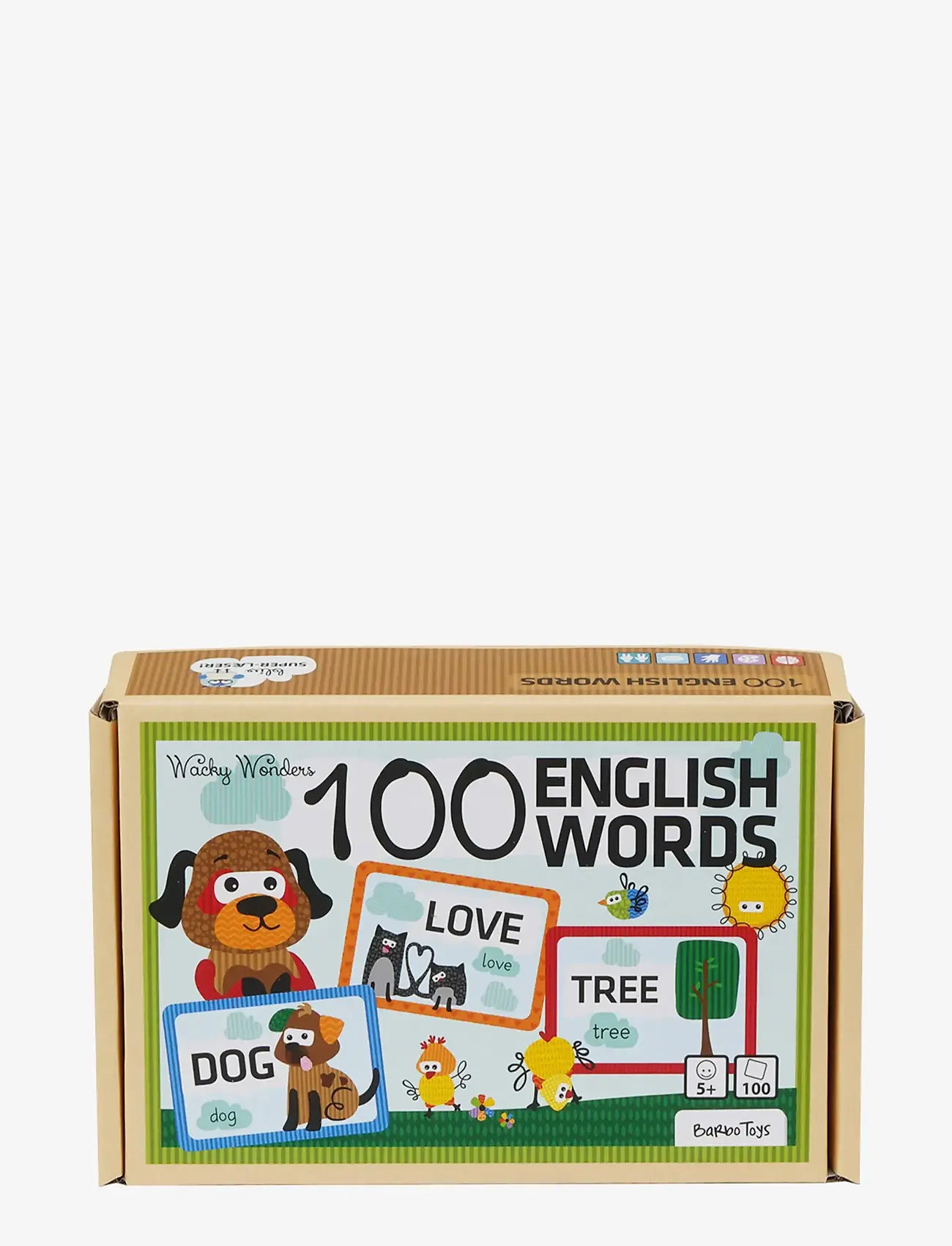 Barbo Toys - Wacky Wonders - Learn 100 English Words - kortspil - multiple color - 3