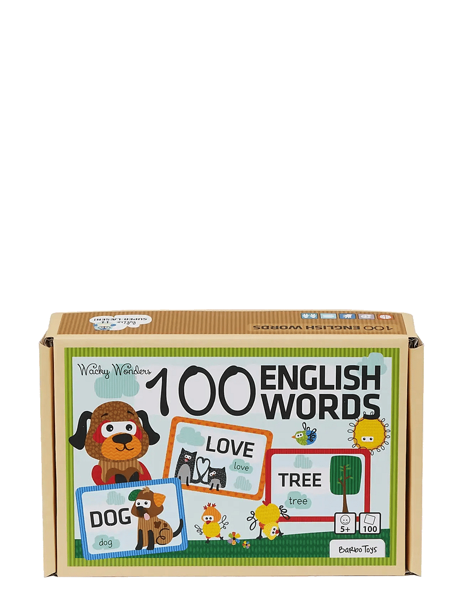 Barbo Toys - Wacky Wonders - Learn 100 English Words - jeux de cartes - multiple color - 3