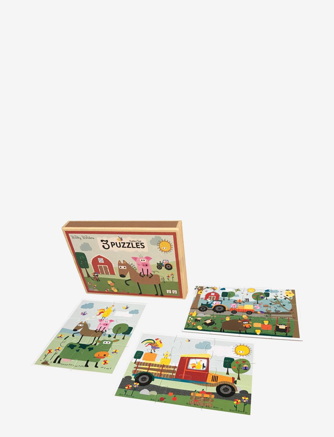 Barbo Toys - Wacky Wonders - 3 Puzzles - INT - klassikalised pusled - multiple color - 1