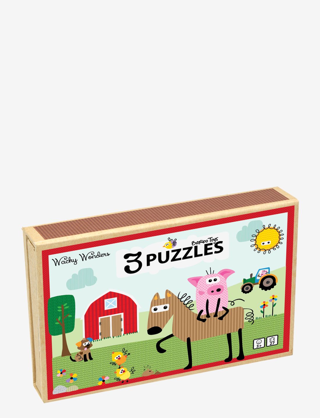 Barbo Toys - Wacky Wonders - 3 Puzzles - INT - klassikalised pusled - multiple color - 2
