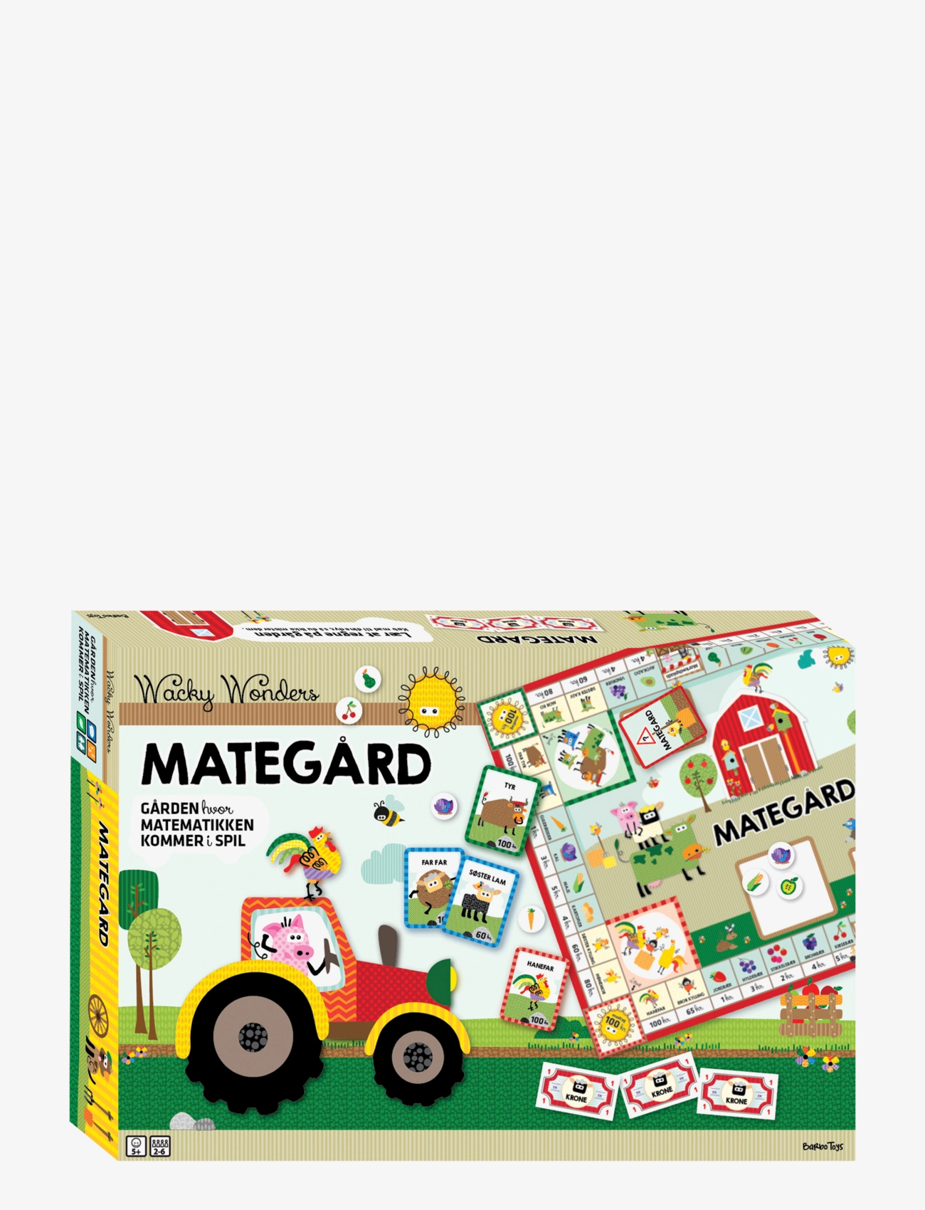BARBO Spielzeug Wacky Wonders - Mategård Brætspil - Dk Patterned - One Size - Kinder