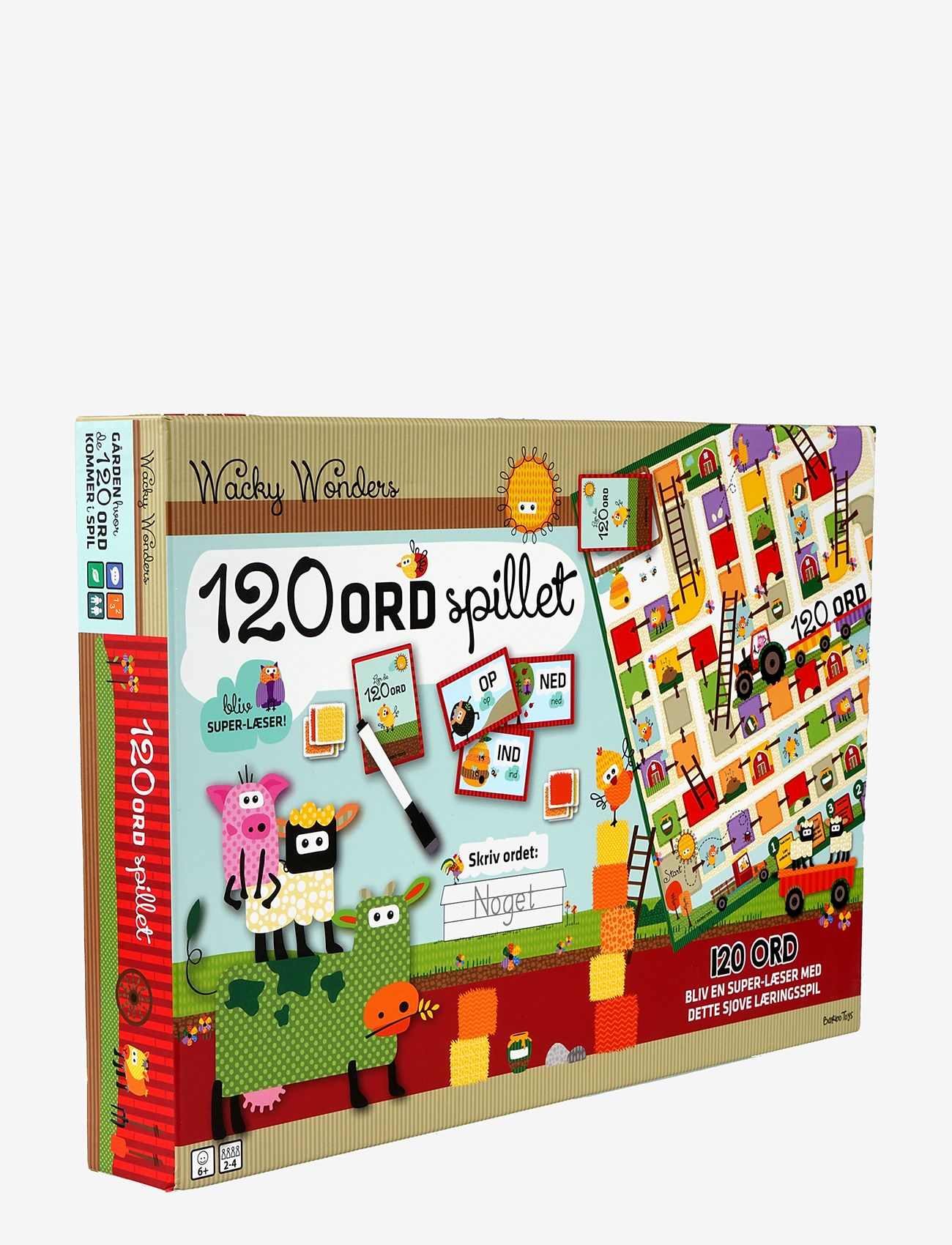 Barbo Toys - Wacky Wonders - 120 Ord Brætspil - DK - lauamängud - 1016 - 2