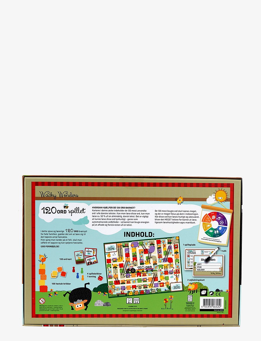 Barbo Toys - Wacky Wonders - 120 Ord Brætspil - DK - brädspel - 1016 - 3