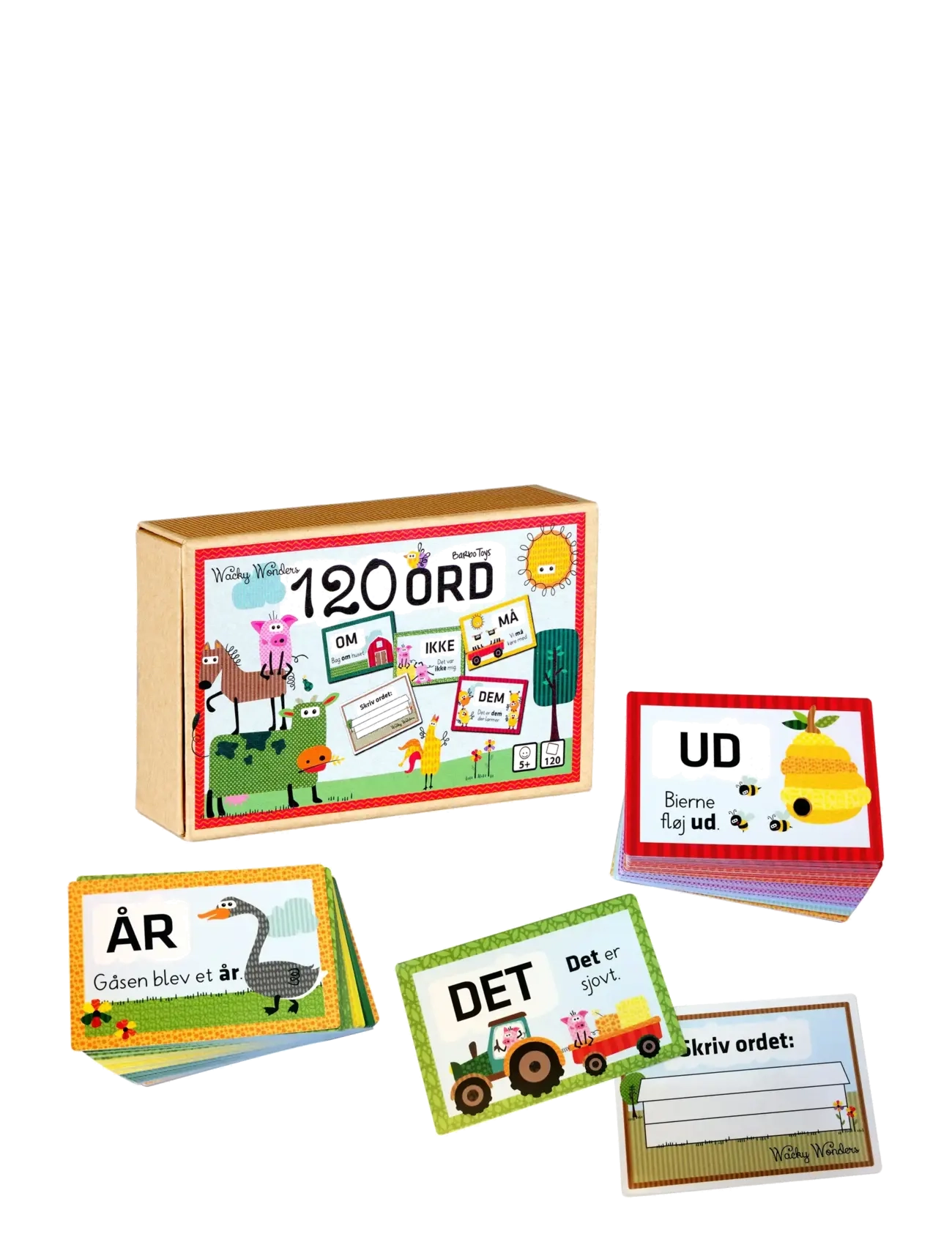 Barbo Spielzeug Wacky Wonders Lær De 120 Ord (Dk), DANISH, Games, Mehrfarbig/gemustert - Educational Kinder