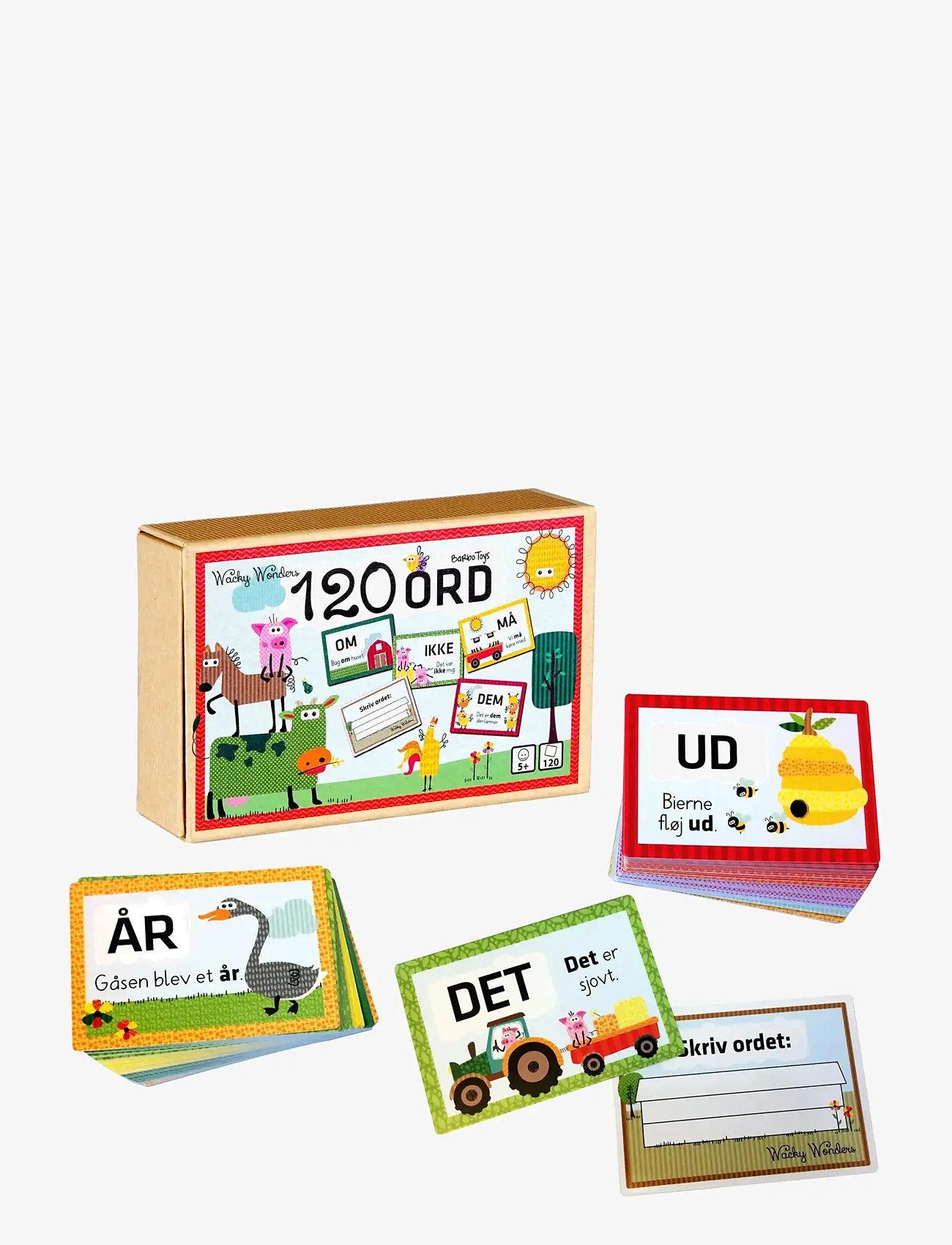Barbo Toys - Wacky Wonders - Lær de 120 Ord (DK) - pædagogiske spil - multiple color - 1