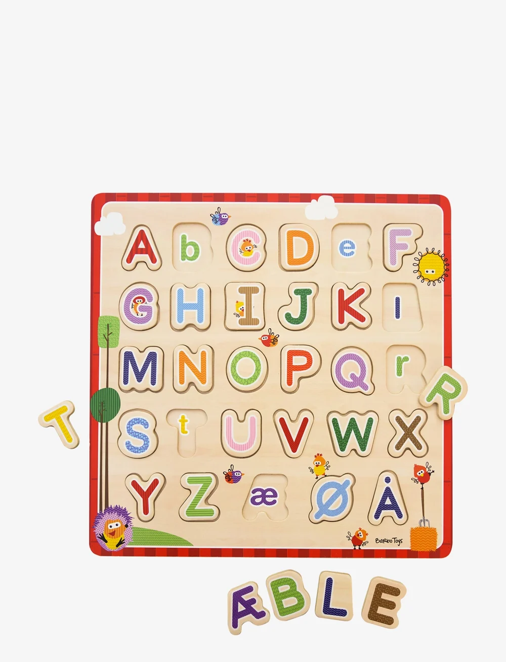 Barbo Toys - Wacky Wonders - Wooden puzzle - ABC(DK) - pädagogische rätsel - multiple color - 2