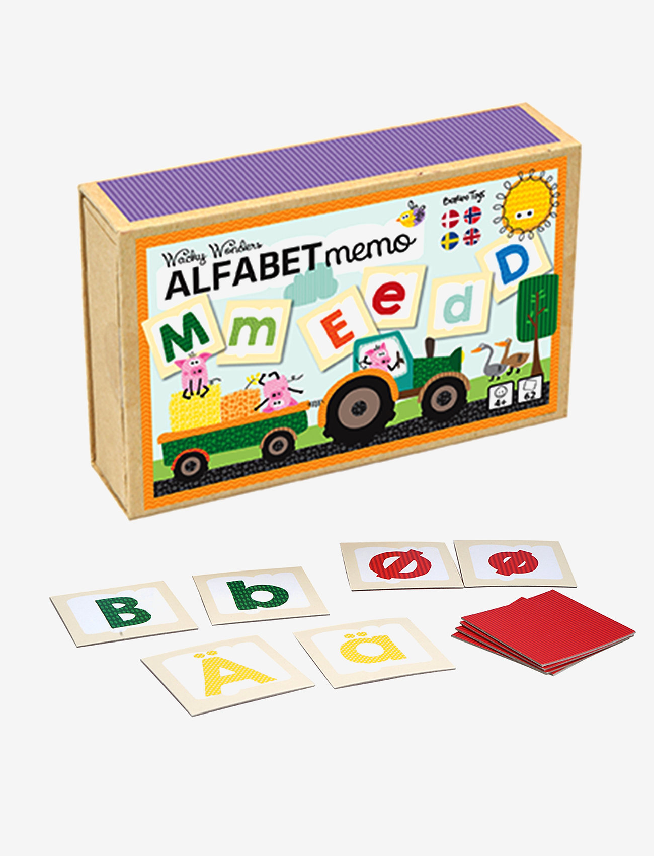 Barbo Toys - Wacky Wonders Alphabet Memo - pædagogiske spil - multiple color - 1
