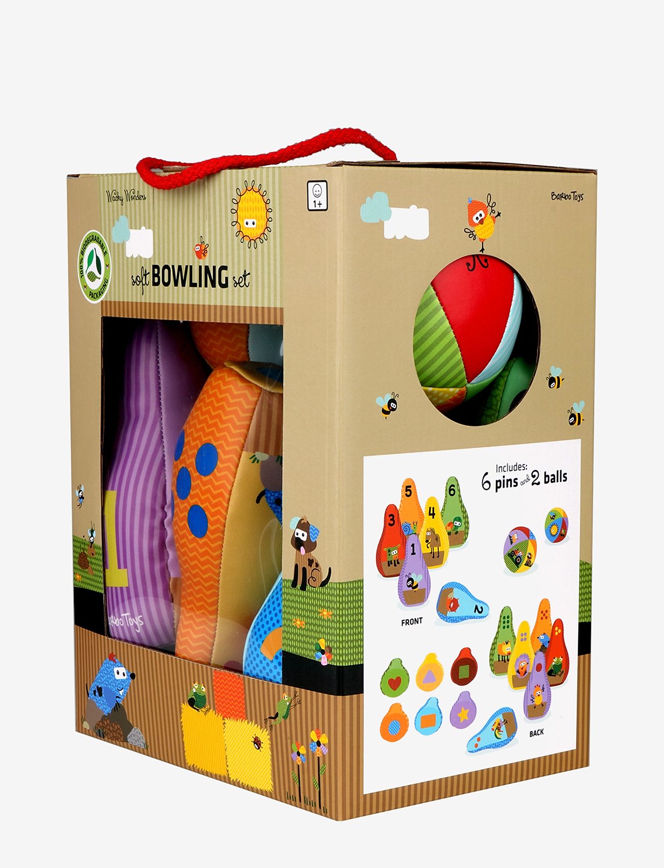 Barbo Toys - Wacky Wonders Soft Bowling Set - multi - 5