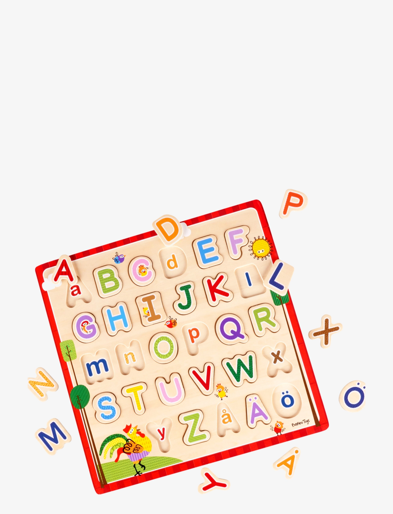 Barbo Toys - Wacky Wonders - Wooden puzzle - ABC(SE) - puzzles pédagogiques - multiple color - 1