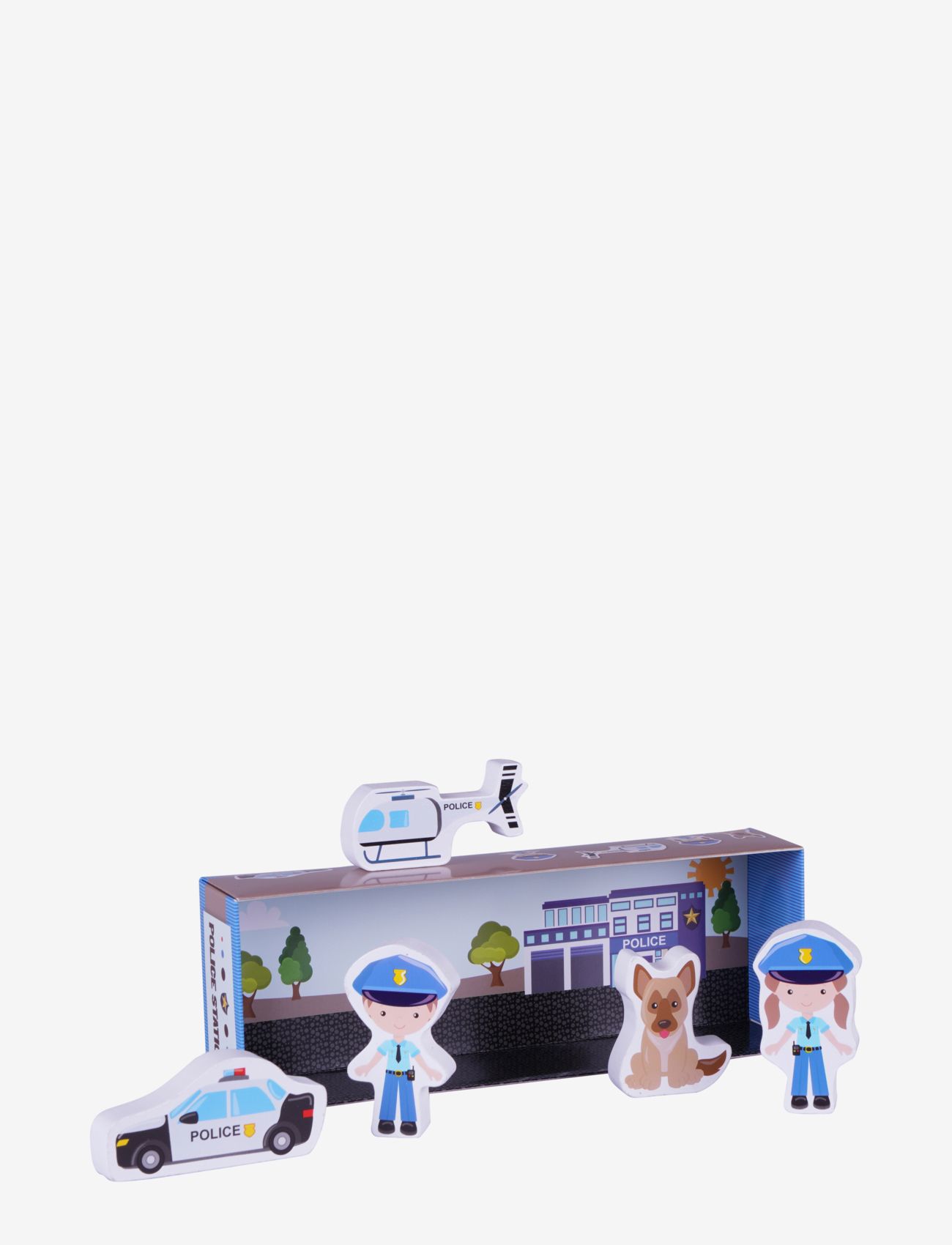 Barbo Toys - My Little Toy Box - Police - INT - puidust figuurid - multiple color - 1