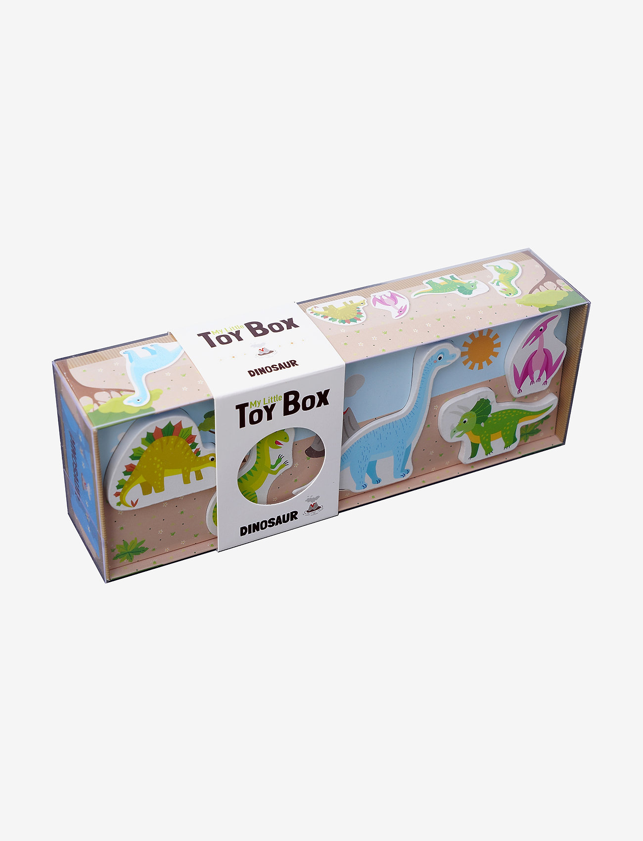 Barbo Toys - My Little Toy box - Dino - puidust figuurid - color dino - 0