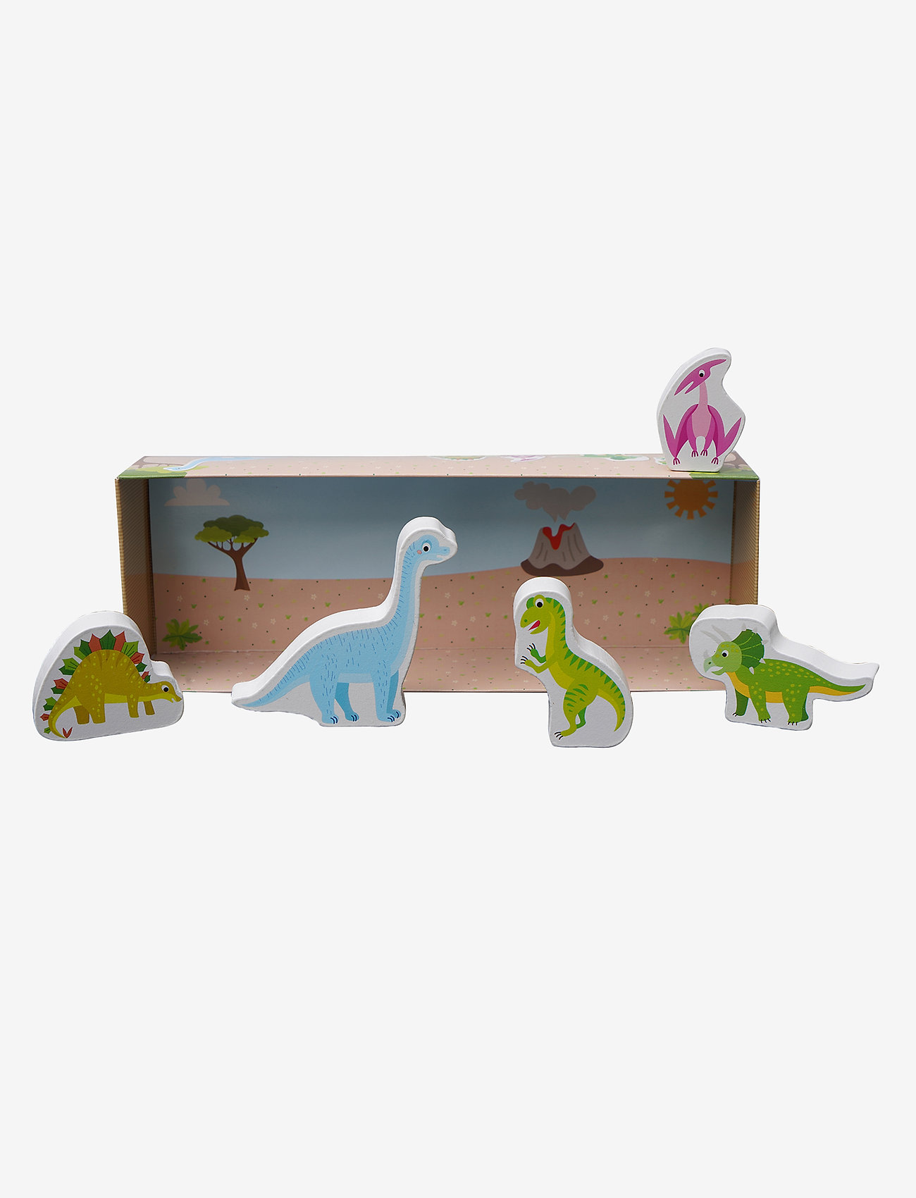 Barbo Toys - My Little Toy box - Dino - puidust figuurid - color dino - 2