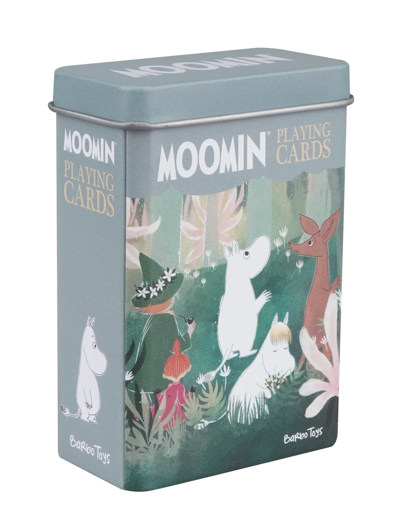 BARBO Spielzeug Moomin Playing Cards In Tin Box - Forest Patterned - One Size - Kinder