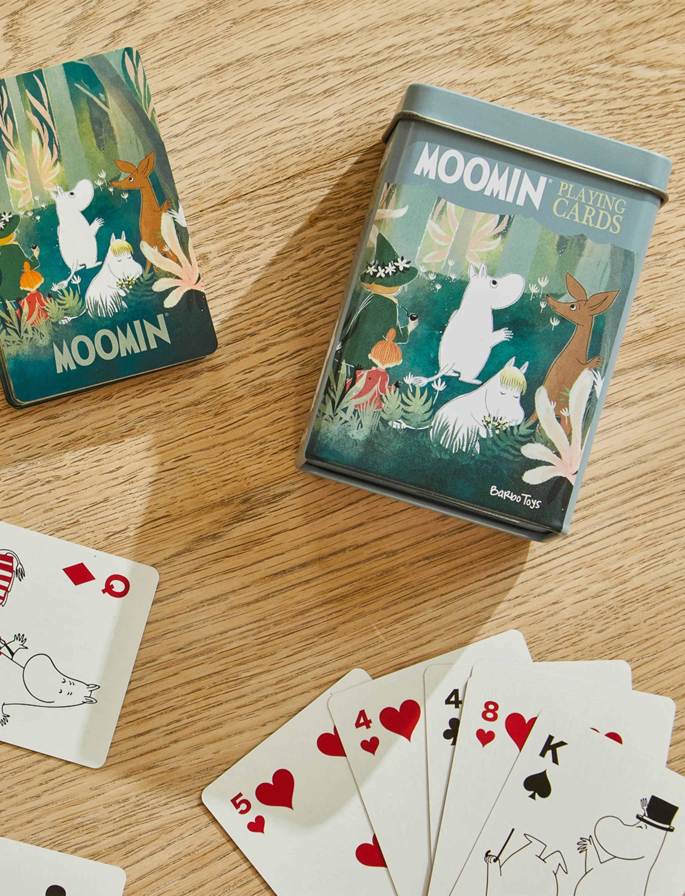 MUMIN Moomin Playing Cards In Tin Box Forest, One Size, Games, Mehrfarbig/gemustert - Card Kinder